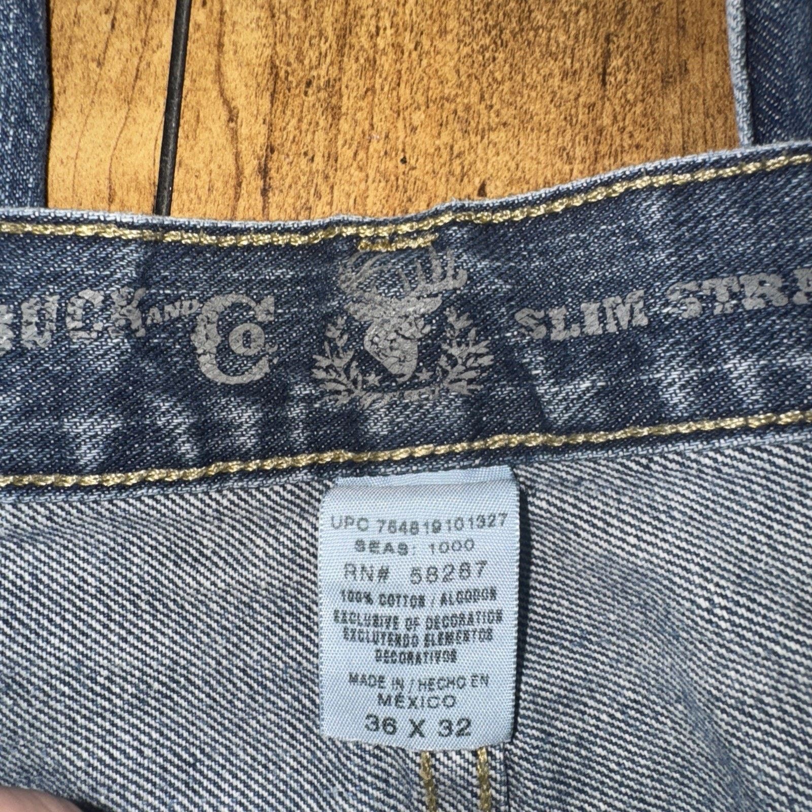 Sears × Vintage Roebuck And Co Slim Straight Denim Jeans 36x33 Size US 36 / EU 52 - 9 Thumbnail