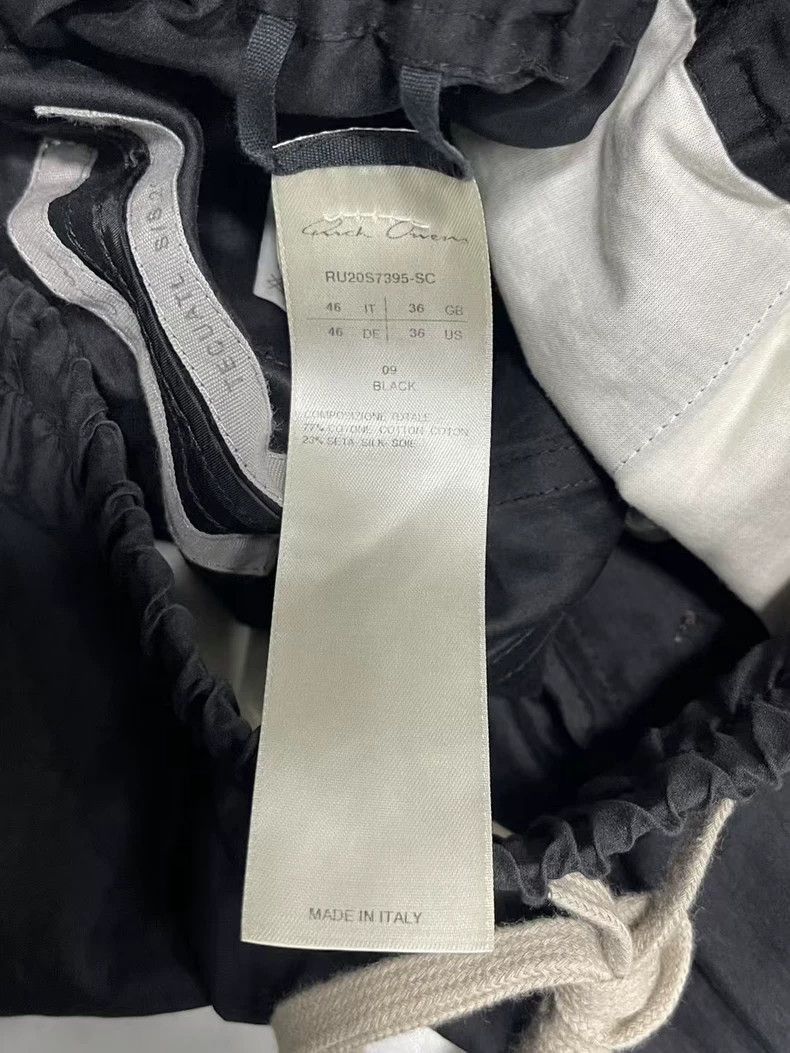 Rick Owens Rick Owens Geth Black Nylon Drawstring Pants-2506 Size US 44 / EU 60 - 6 Thumbnail