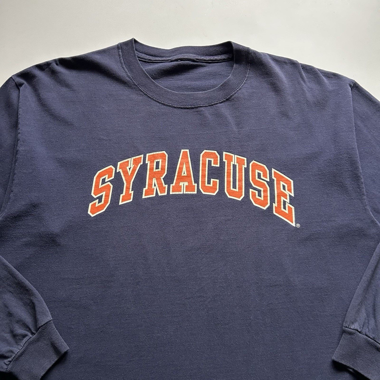 NCAA × Vintage Vintage Syracuse T-Shirt XXL Blue Y2K Long Sleeve Spell Out Size US XXL / EU 58 / 5 - 2 Thumbnail