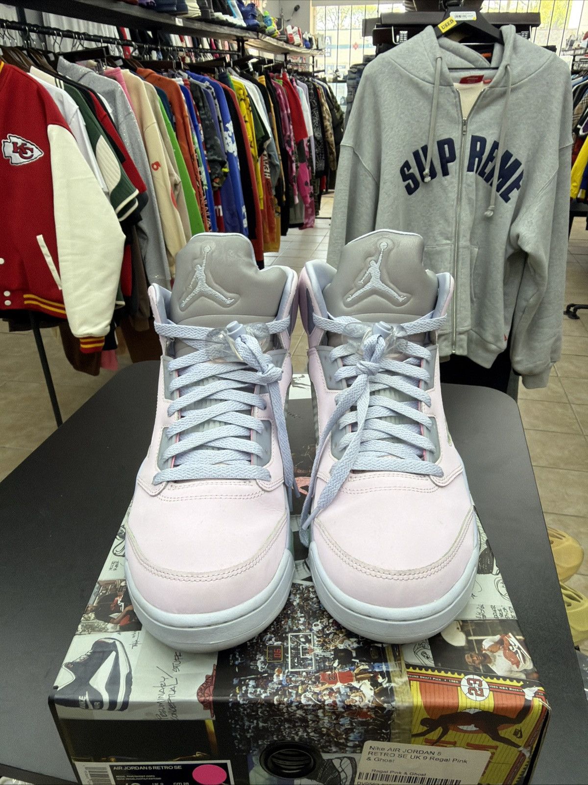 Jordan Brand Air Jordan 5 Retro Se Ester Pink DV0562-600 Men’s Size 10 Size US 10 / EU 43 - 5 Thumbnail