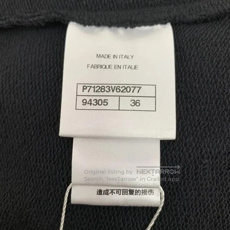 Chanel Chanel Black Cotton T-Shirt with Logo . Size XS / US 0-2 / IT 36-38 - 6 Thumbnail
