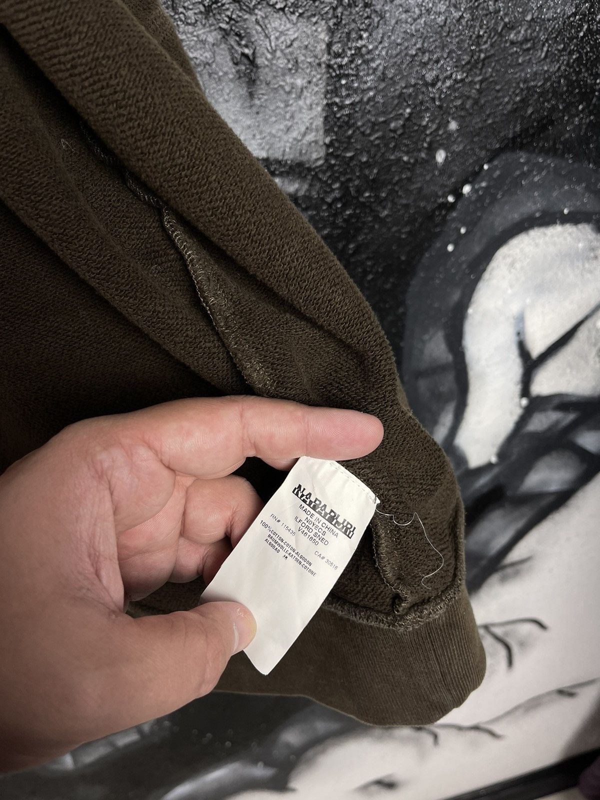 Napapijri × Vintage Vintage Napapijri Full Zip Brown Hoodie Men’s Size L Size US L / EU 52-54 / 3 - 8 Thumbnail