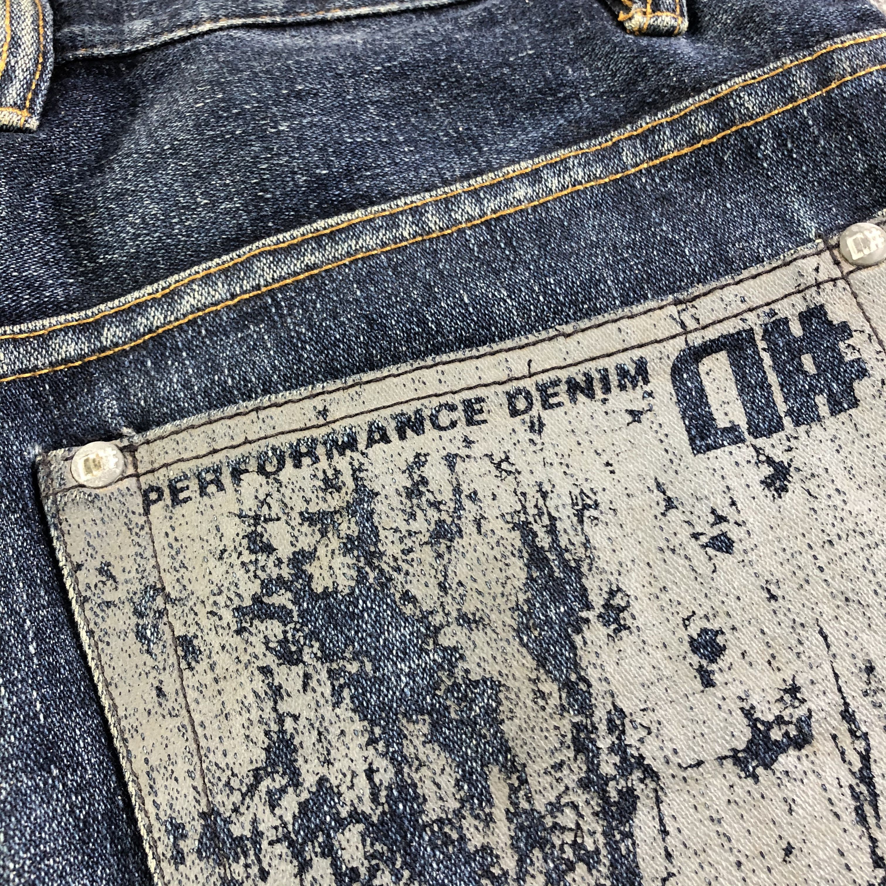 Japanese Brand Alphanumeric Jeans Dark Wash Denim -J2738 Size US 34 / EU 50 - 5 Thumbnail