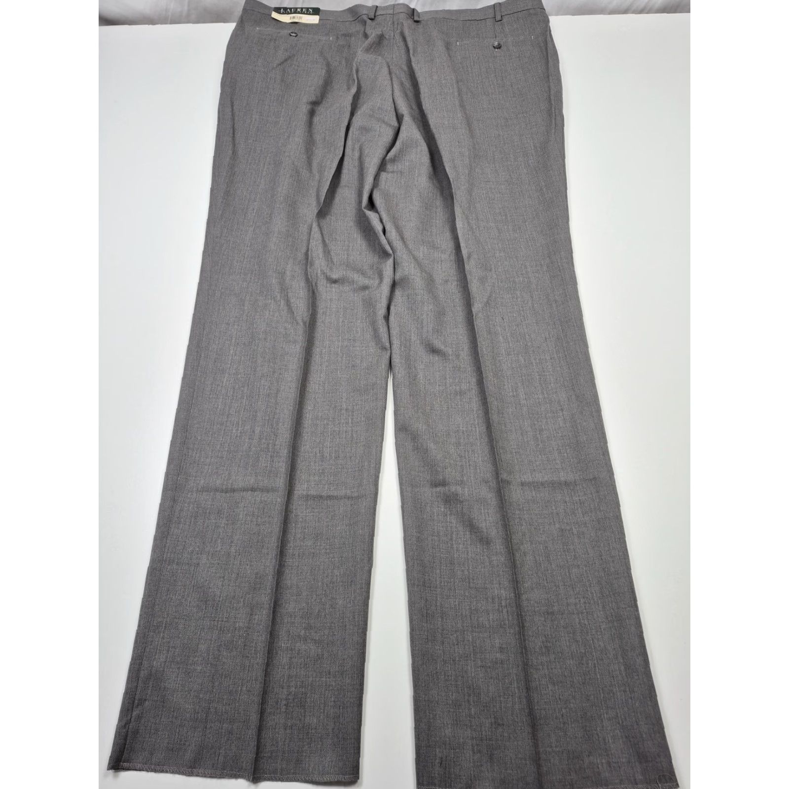 Ralph Lauren VINTAGE Lauren Ralph Lauren Dress Pants Mens 46x36 Gray Wool Pleated Unhemmed NWT Size US 30 / EU 46 - 5 Thumbnail