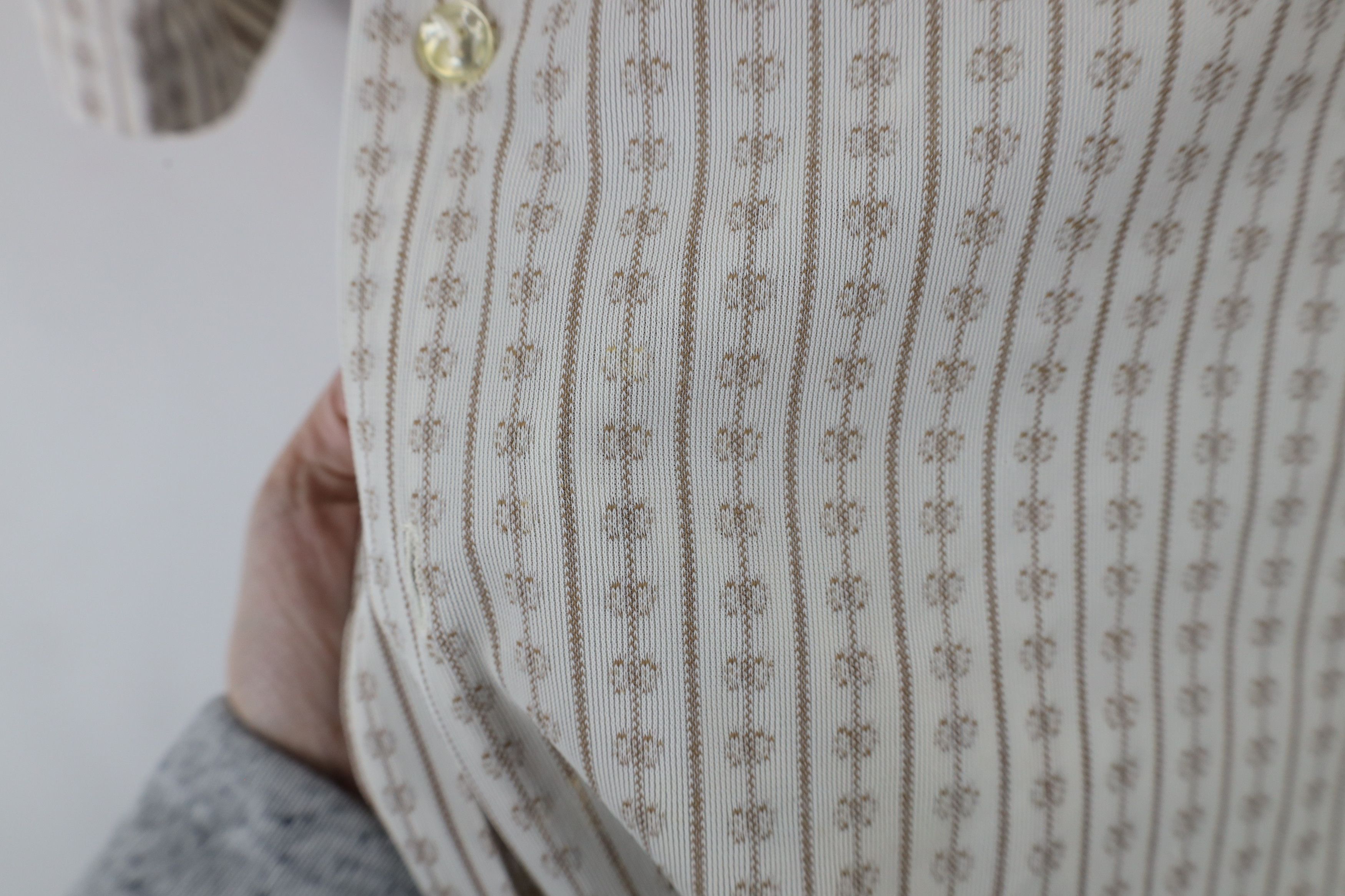 Vintage Vintage 70s Streetwear Knit Collared Button Shirt USA Size US M / EU 48-50 / 2 - 5 Thumbnail