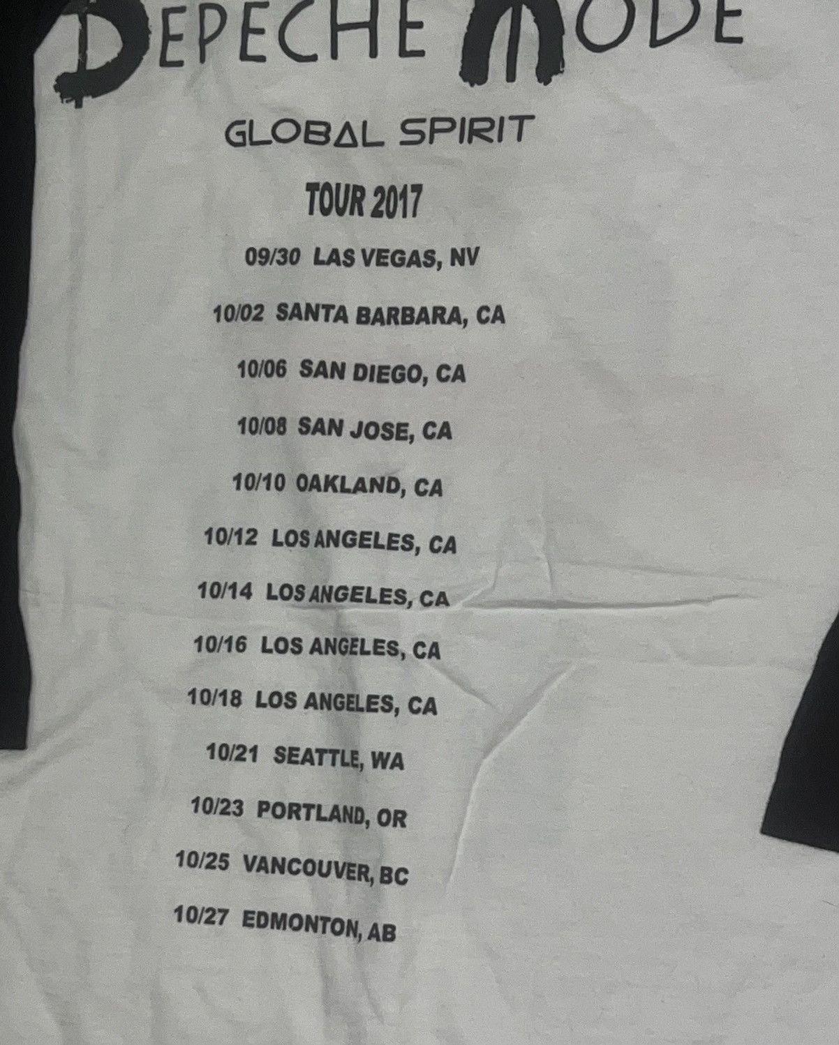 Other Depeche Mode Spirit Global Tour Shirt size Large Size US L / EU 52-54 / 3 - 4 Thumbnail
