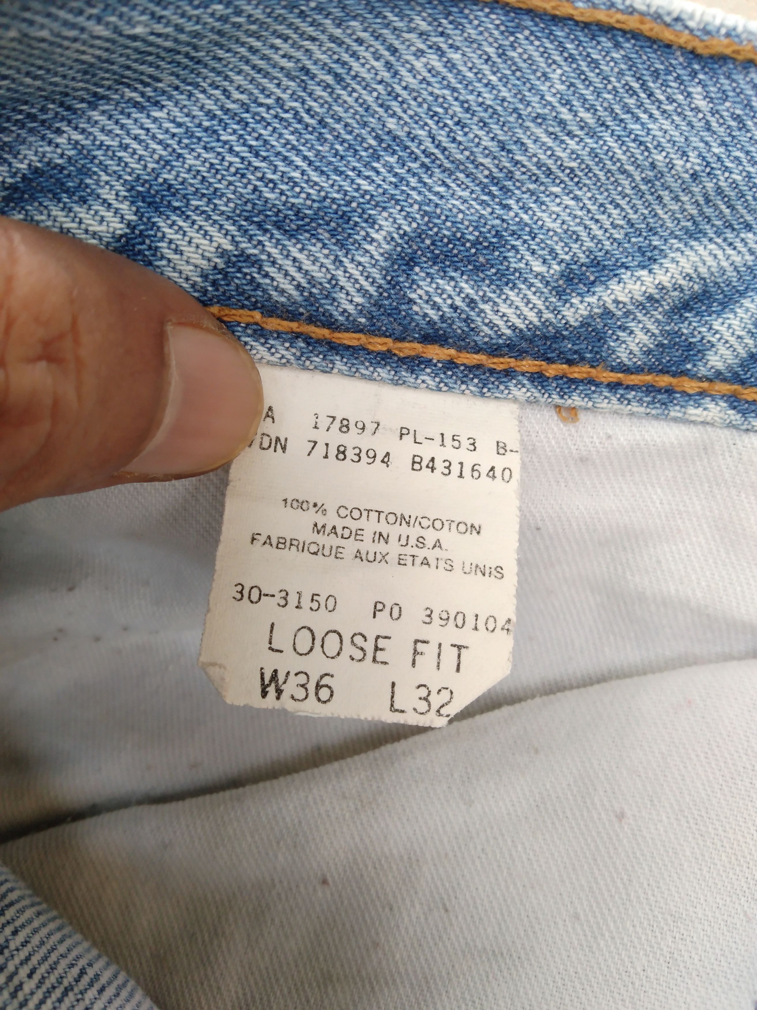 Gap Vintage Gap Made In USA Loose Baggy Jeans 36x32 Size US 36 / EU 52 - 7 Thumbnail