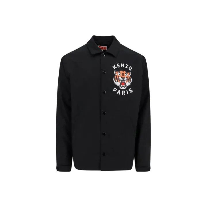 Kenzo KENZO Black Long Sleeve Jacket with Logo 0079 Size US XL / EU 56 / 4 - 1 Thumbnail