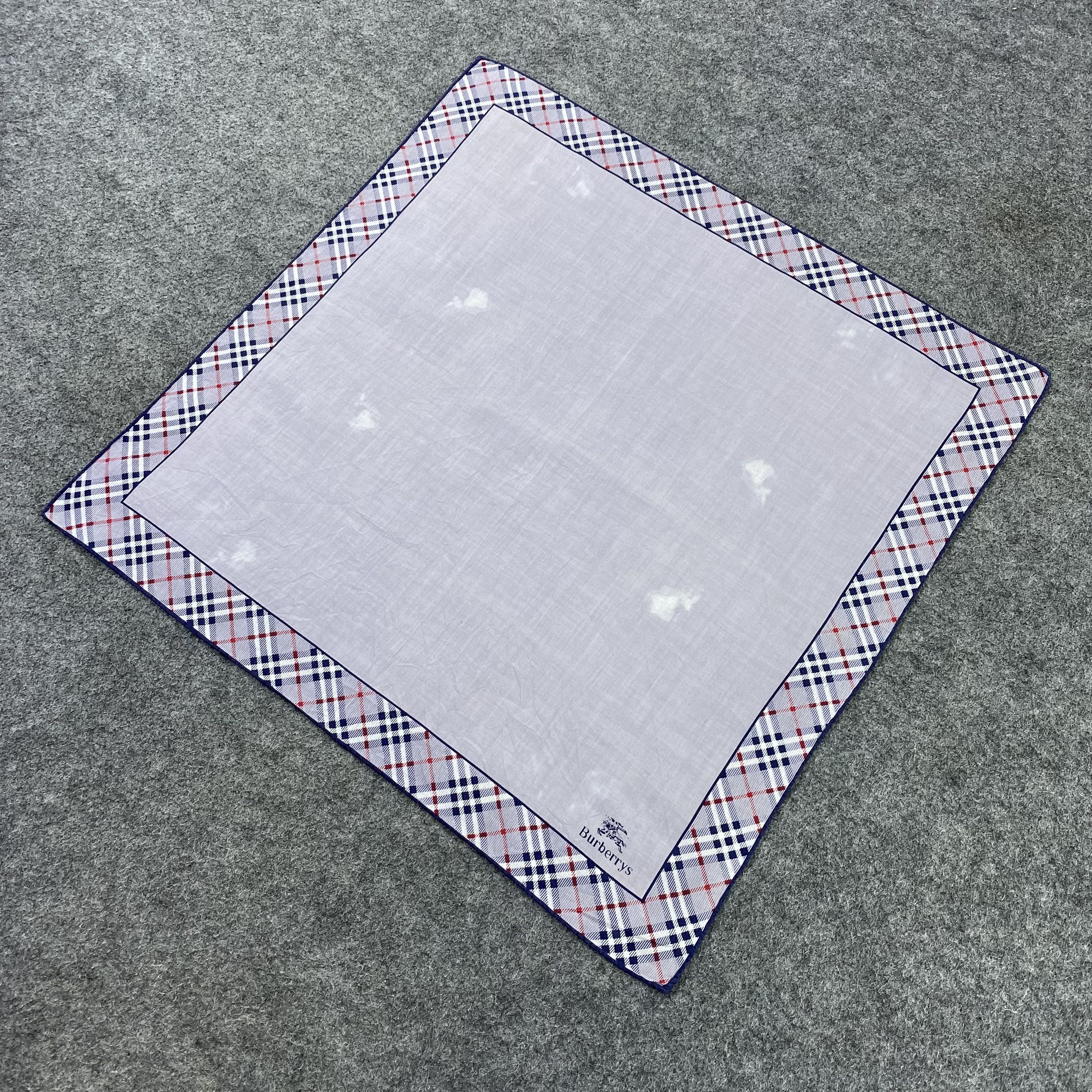 Burberry × Vintage Burberry Handkerchief / Bandana / Neckerchief -B1277 Size ONE SIZE - 4 Thumbnail