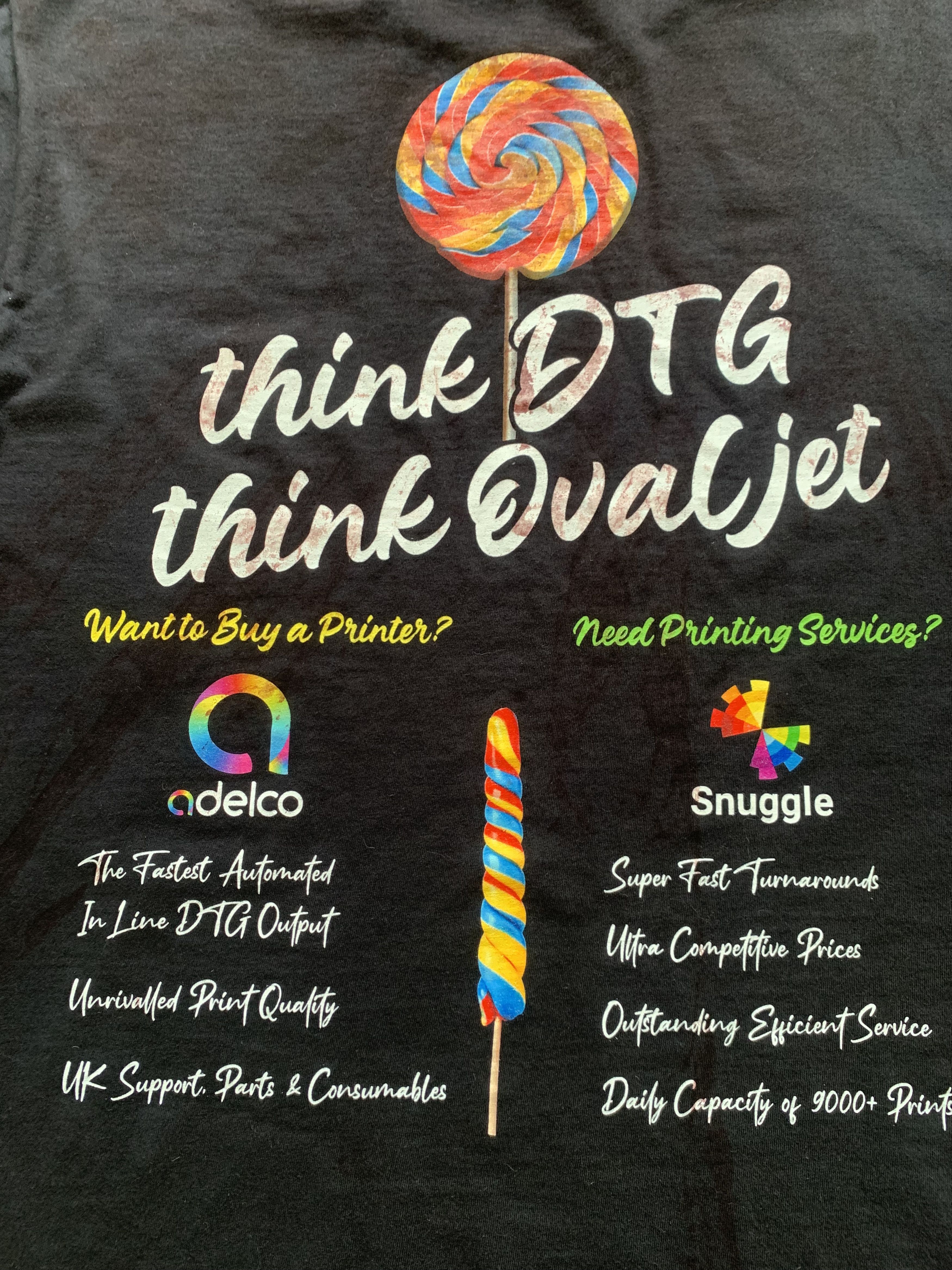 Fruit Of The Loom Fruit Of The Loom Candy Black Printed T Shirt Size US M / EU 48-50 / 2 - 6 Thumbnail