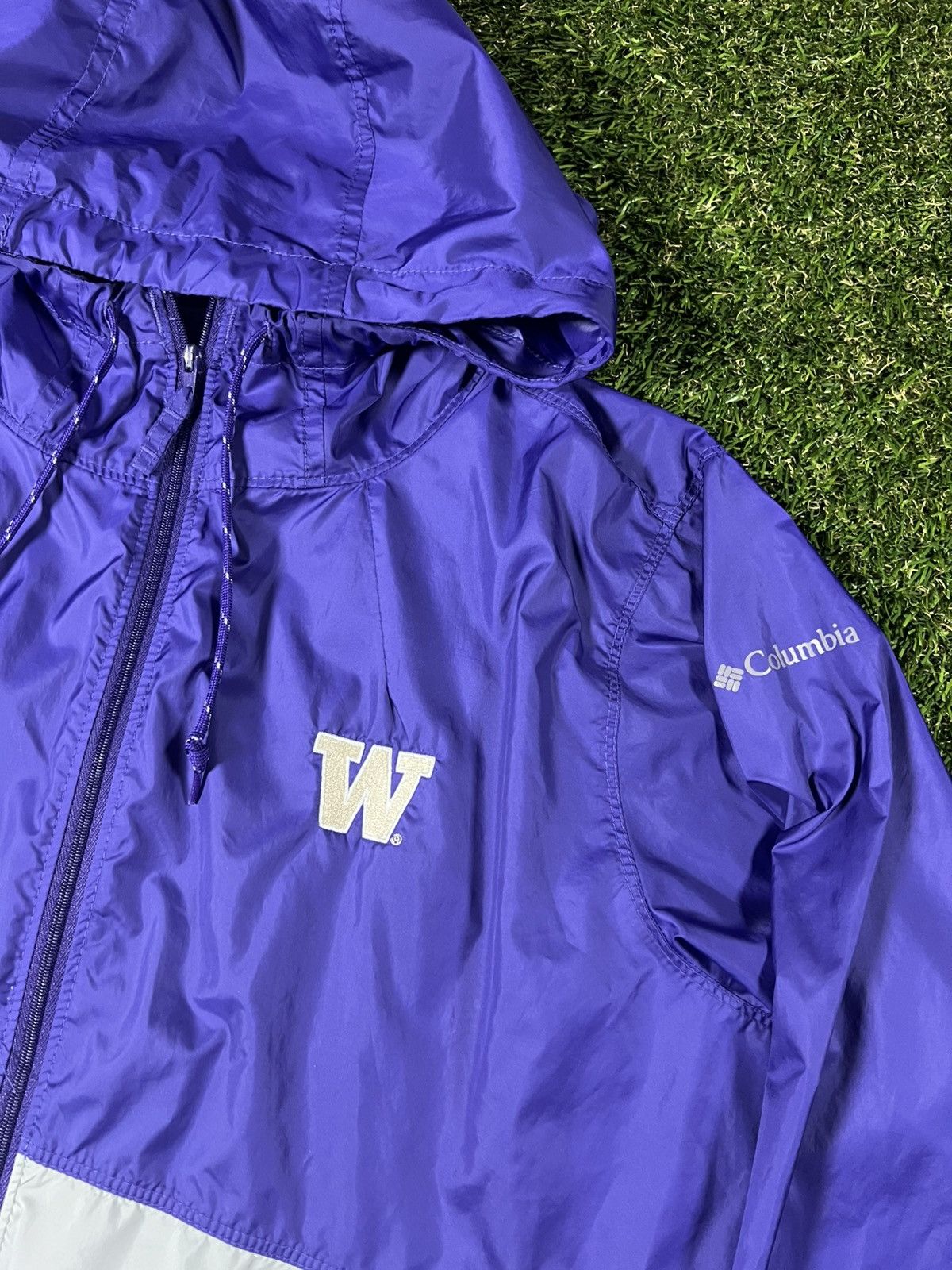 Columbia Vintage Columbia Washington Huskies NCAA Windbreaker Jacket Size US L / EU 52-54 / 3 - 2 Thumbnail