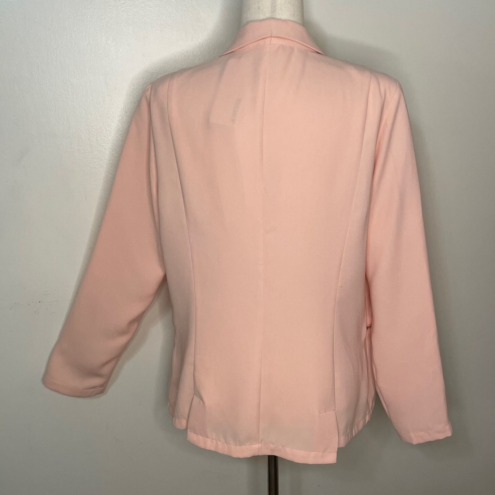 Other JUSTFAB Women's XL Blazer Jacket Open Front Blush PINK Size XL / US 12-14 / IT 48-50 - 2 Thumbnail