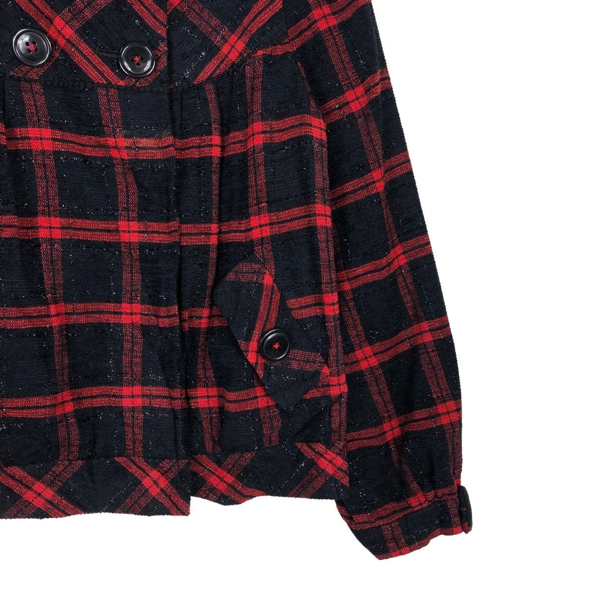 Hysteric Glamour DOUBLE BREAST WOOL BIKER JACKET MINIMUM JAPAN TARTAN DESIGN Size US S / EU 44-46 / 1 - 5 Thumbnail