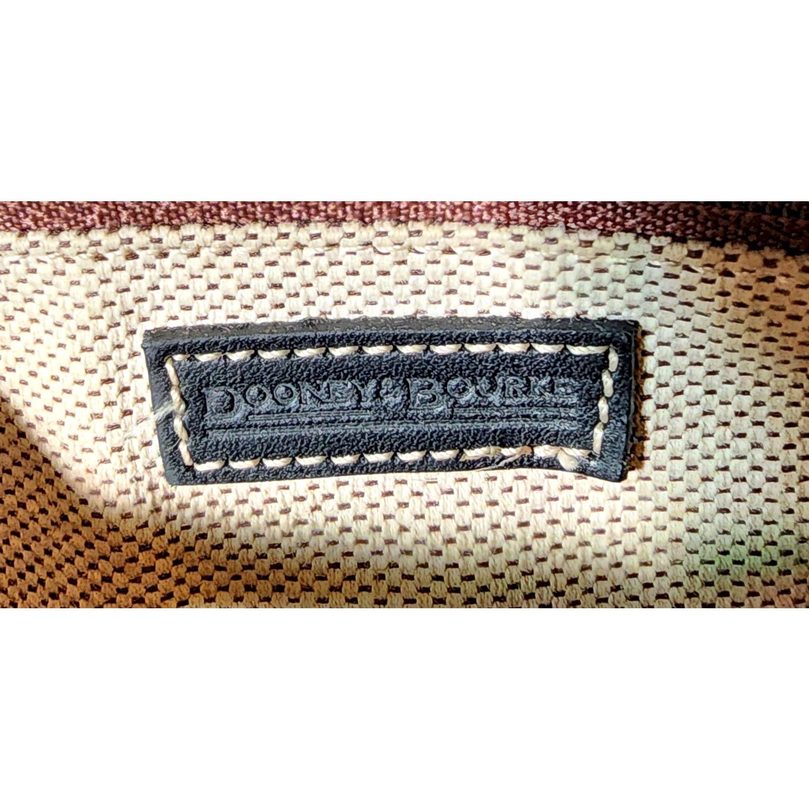 Dooney & Bourke Dooney & Bourke Grey Black Canvas Leather Trim Shoulder Bag Size ONE SIZE - 5 Thumbnail