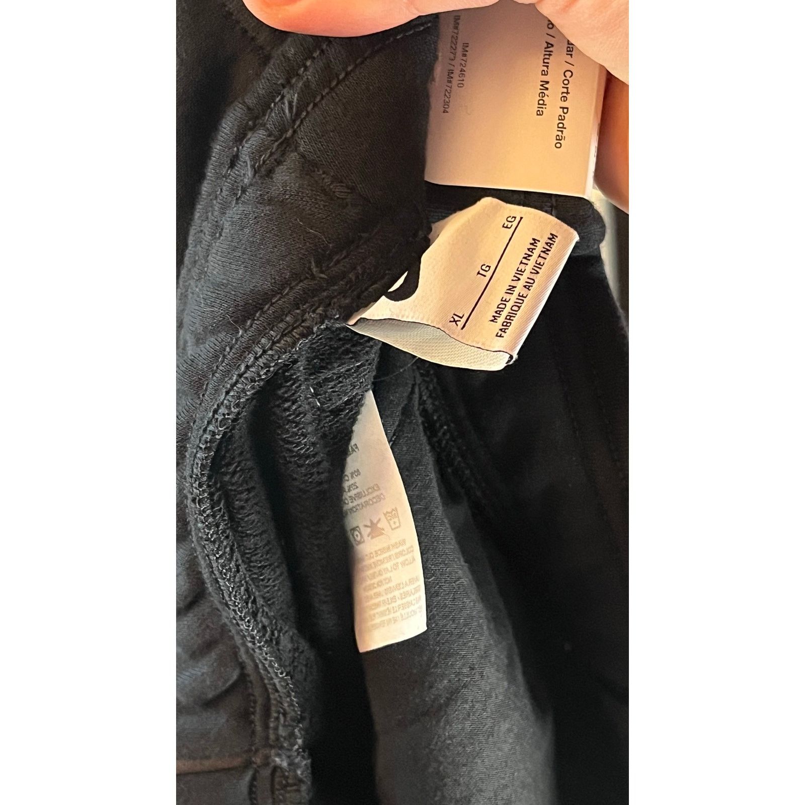 Nike •NWT• NIKE AIR SPORTSWEAR WOMENS BLACK SWEATPANTS • XL Size 39" - 9 Thumbnail