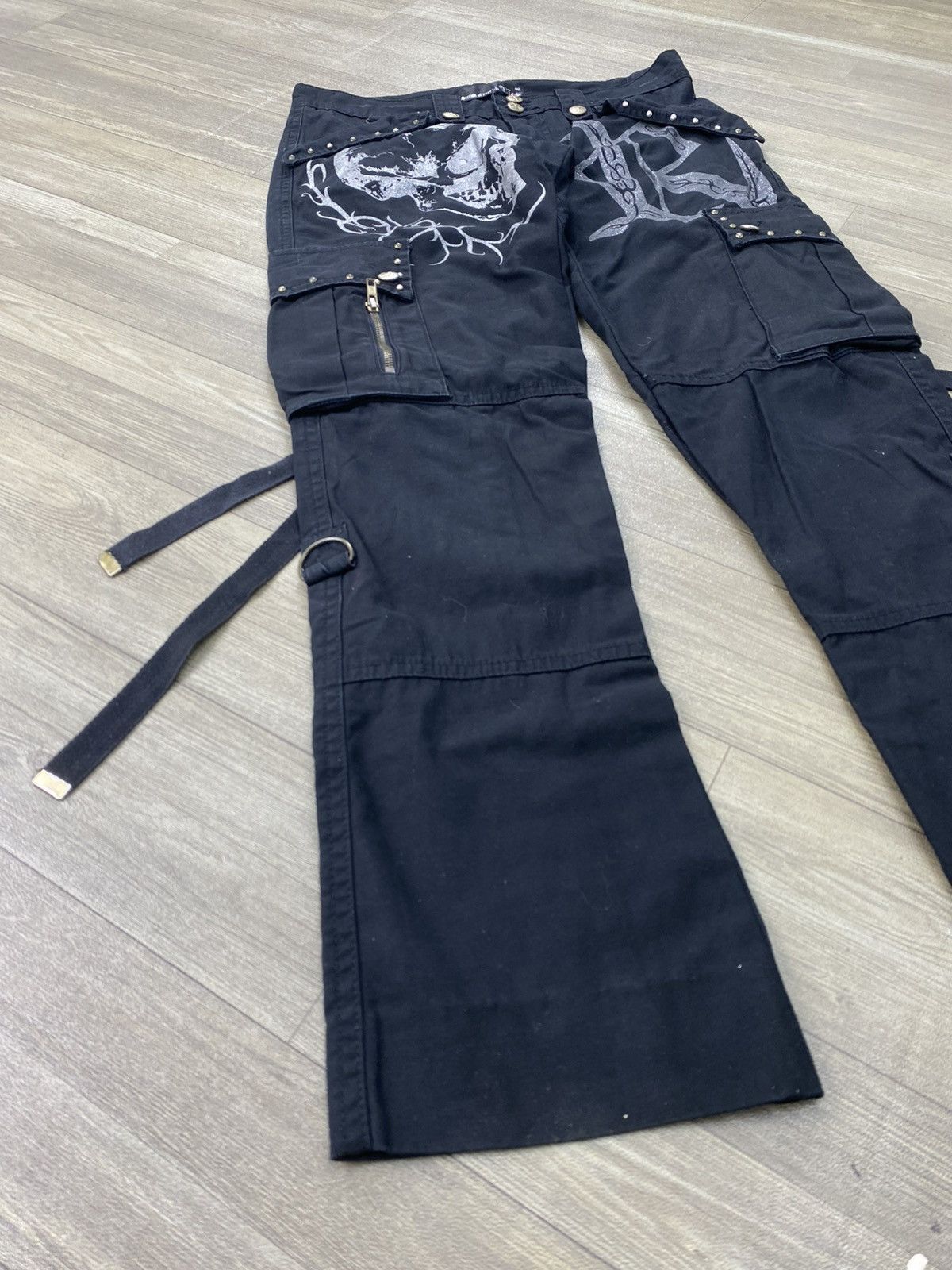 Hysteric Glamour 2000s Skulls Riot Ifsixwasnine Lgb Punk Bondage Cargo Pants Size US 30 / EU 46 - 2 Thumbnail