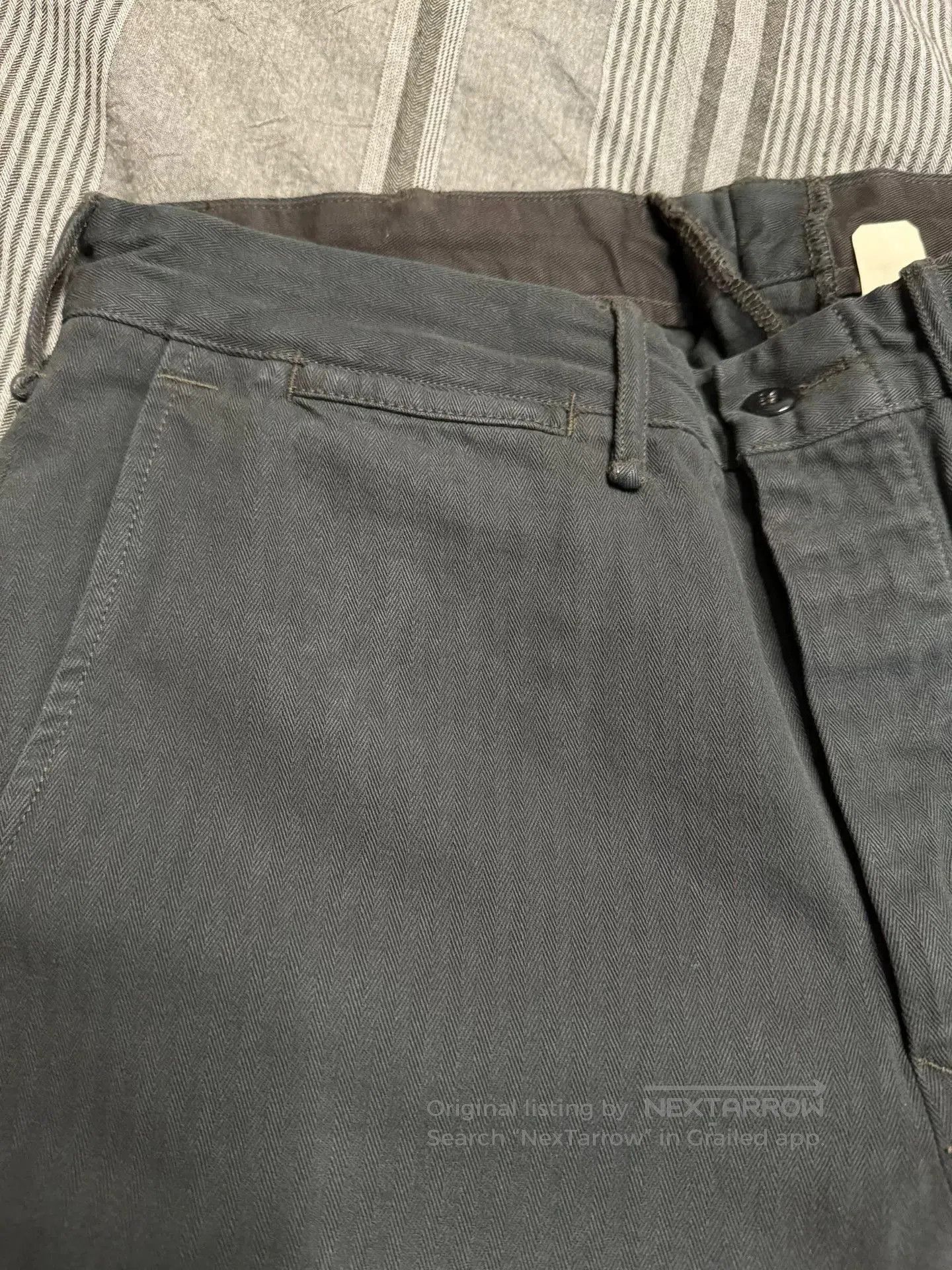 RRL Ralph Lauren vintage black gray military officer pants. Size US 32 / EU 48 - 2 Thumbnail