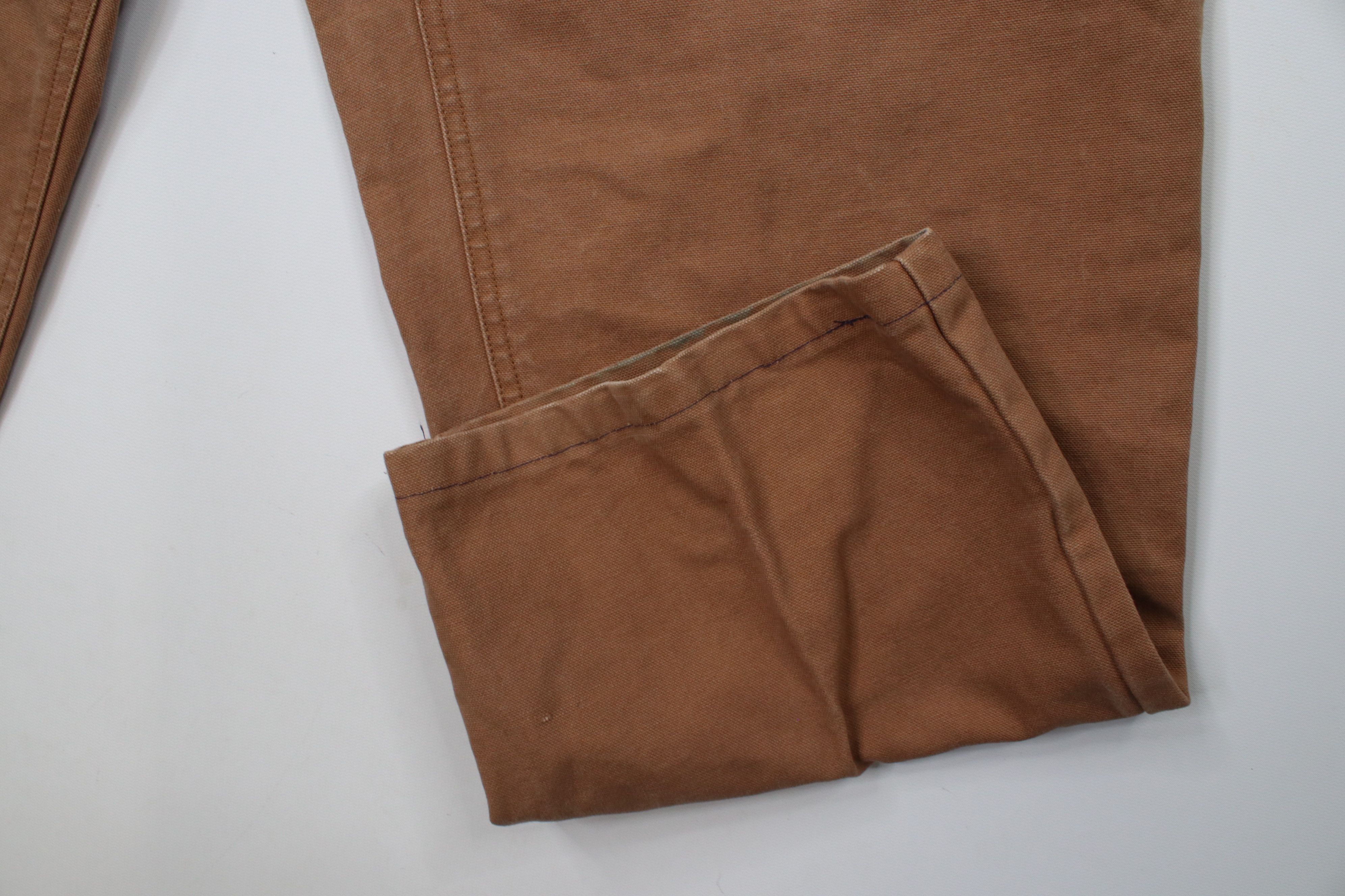 Cabelas × Vintage Vintage 90s Cabelas Distressed Canvas Pants Brown Cotton Size US 34 / EU 50 - 6 Thumbnail