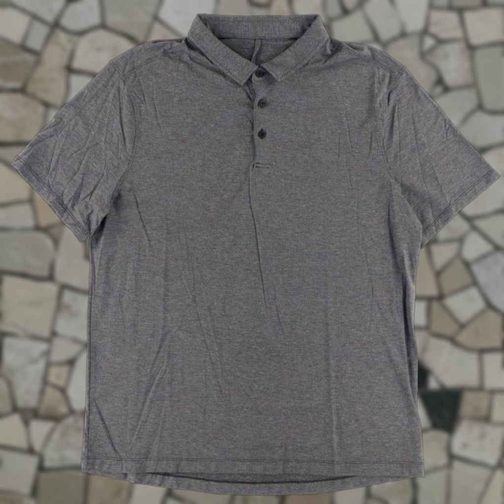 Lululemon Lululemon Evolution Polo Shirt Gray Men's XL Shirt Size US XL / EU 56 / 4 - 1 Thumbnail