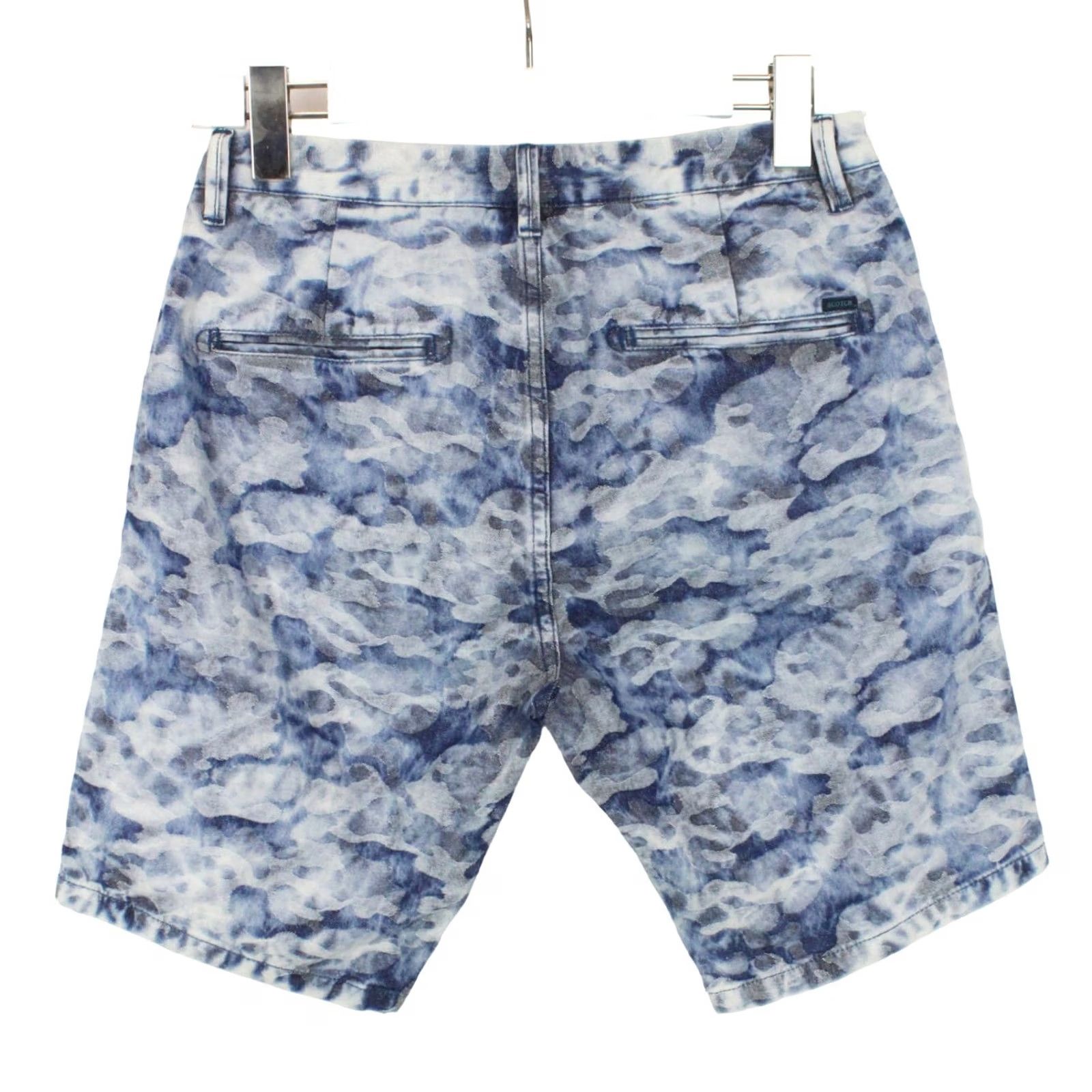 Scotch & Soda SCOTCH & SODA Shorts Men's W28 Blue Patterned Zip Fly Casual Size US 28 / EU 44 - 2 Thumbnail