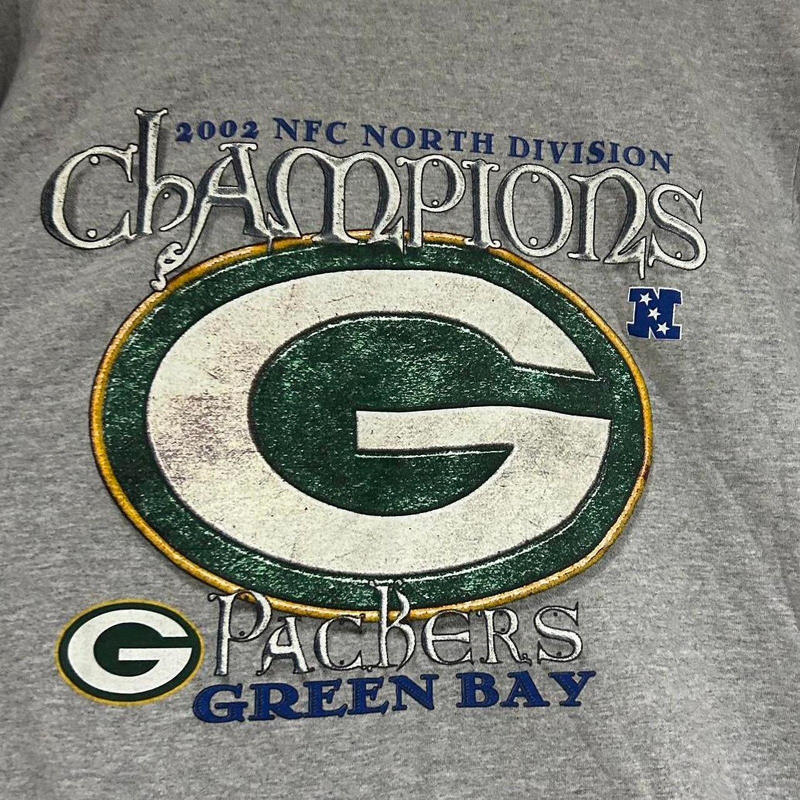 NFL Vintage 2002 Green Bay Packers NFC North Champions Shirt Size US M / EU 48-50 / 2 - 2 Thumbnail