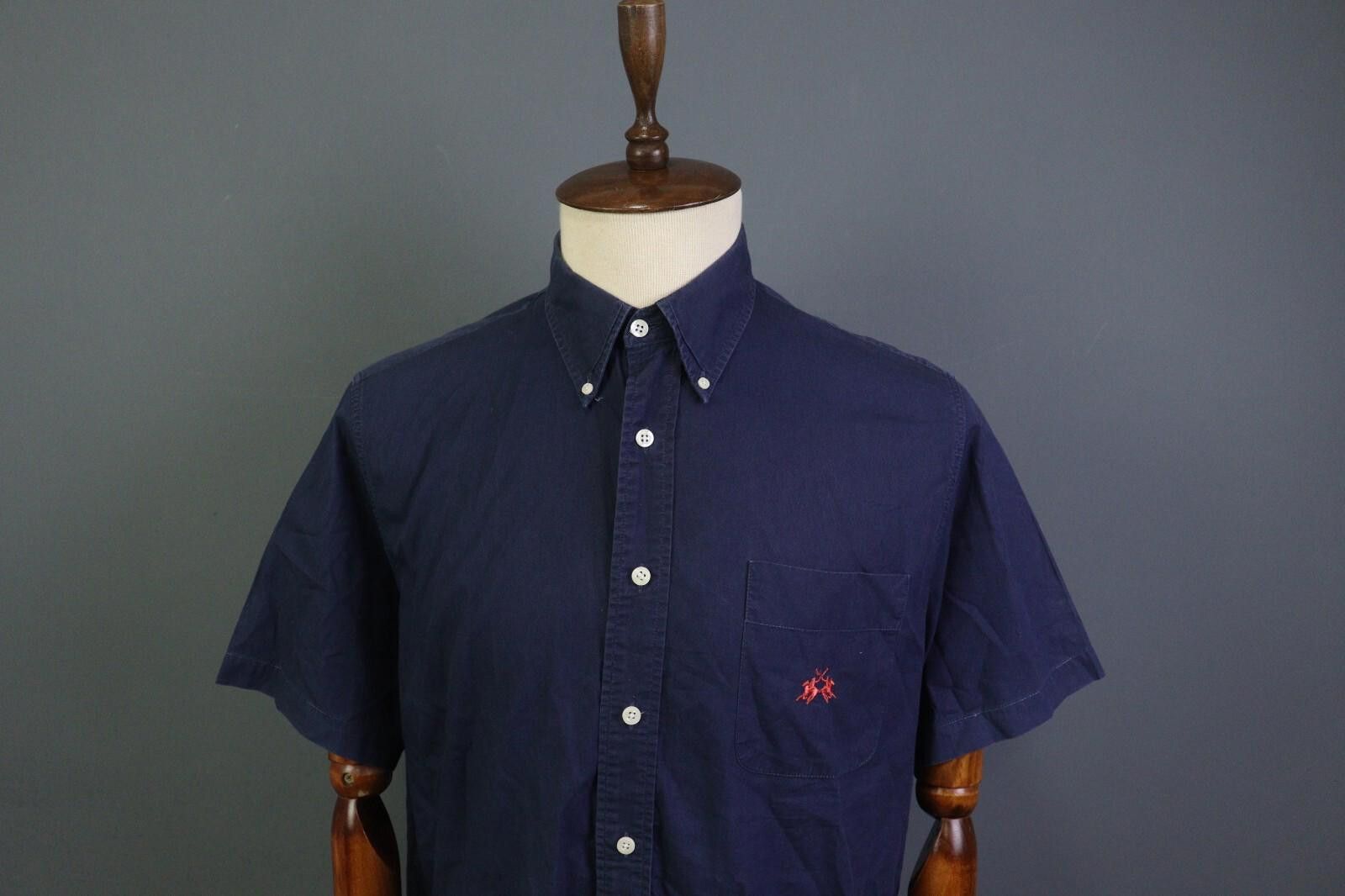 La Martina La Martina Saddlery Blue Button Down Shirt Size M Size US M / EU 48-50 / 2 - 2 Thumbnail
