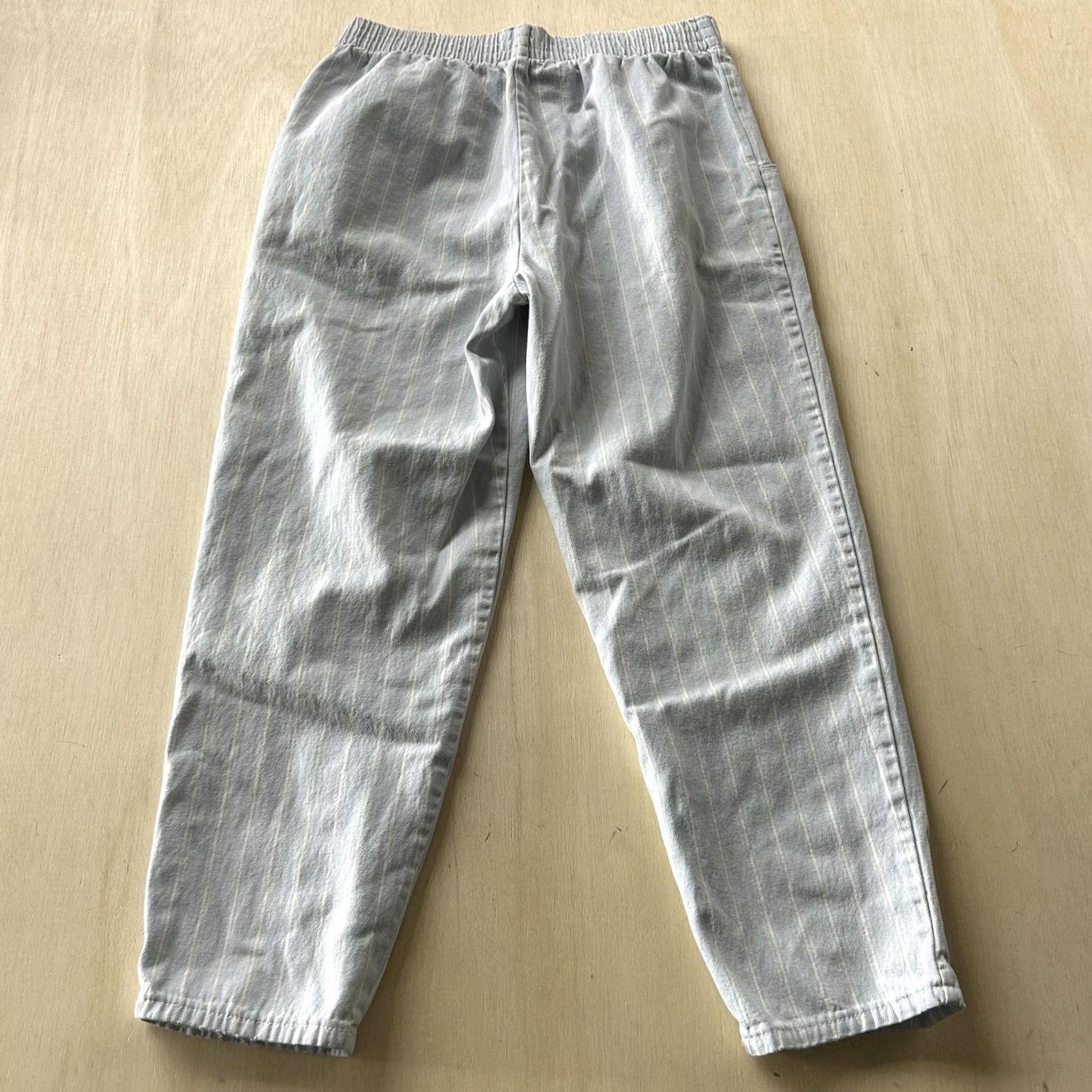 Vintage VINTAGE Fancy Props Sweatpants Womens Small Gray Stripe Elastic Waist USA Pants Size 28" / US 6 / IT 42 - 4 Thumbnail