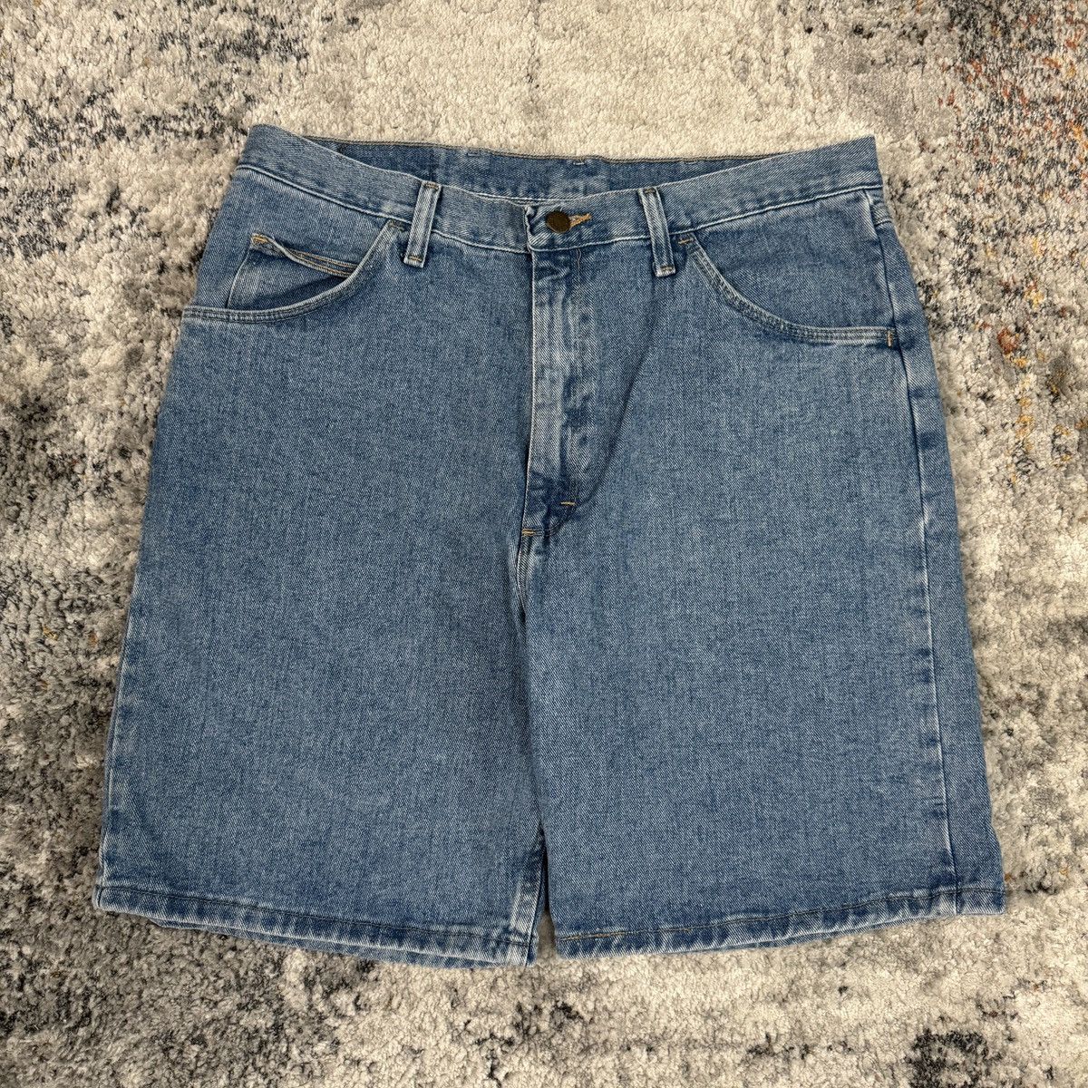 JNCO × Vintage × Wrangler Essential vintage wrangler light blue baggy shorts Size US 36 / EU 52 - 2 Thumbnail