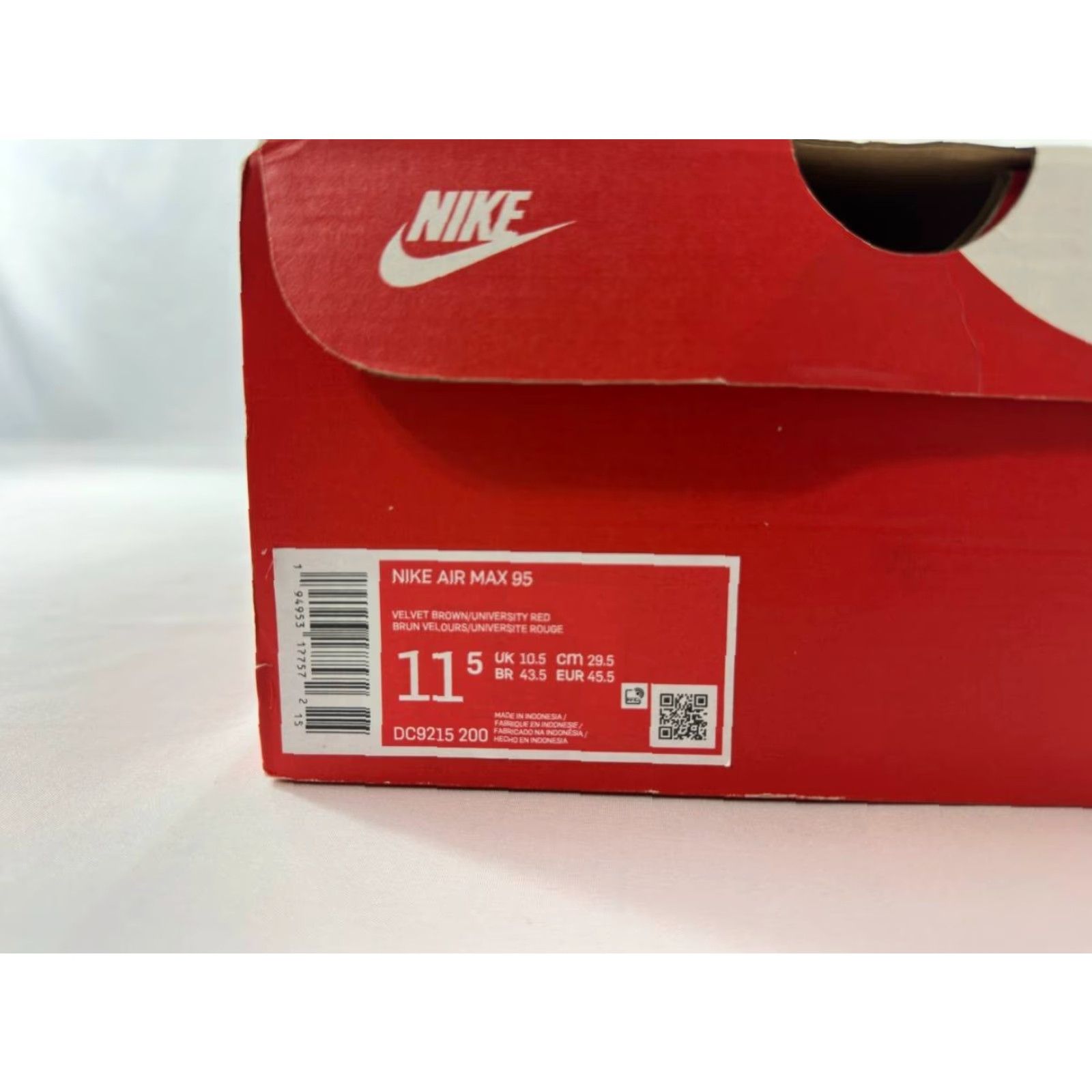 Nike Nike Air Max 95 Freddy Krueger DC9215-200 Men's 11.5 Sneaker Brown Suede Box Only Size US 12 / EU 45 - 7 Thumbnail