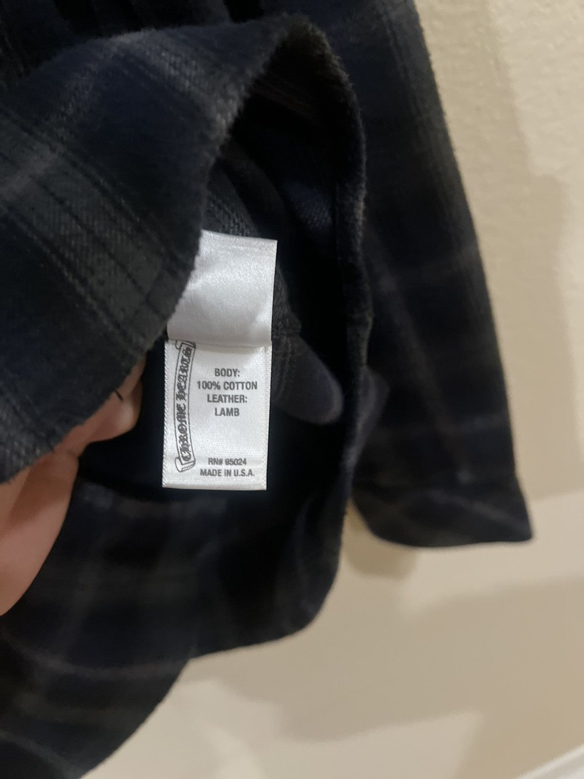 Chrome Hearts Chrome Hearts flannel leather cross patch Size US S / EU 44-46 / 1 - 7 Thumbnail
