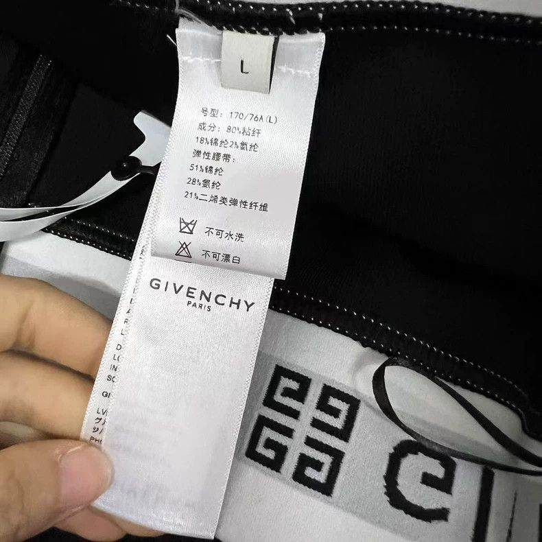 Givenchy Givenchy Size L Black Logo Underwear Tights Size US 29 - 4 Thumbnail