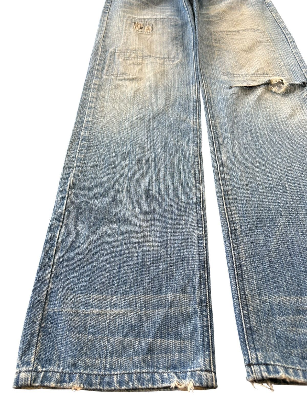 If Six Was Nine Japanese Rupert The Difference Patched Distress Baggy Jeans Size US 34 / EU 50 - 4 Thumbnail