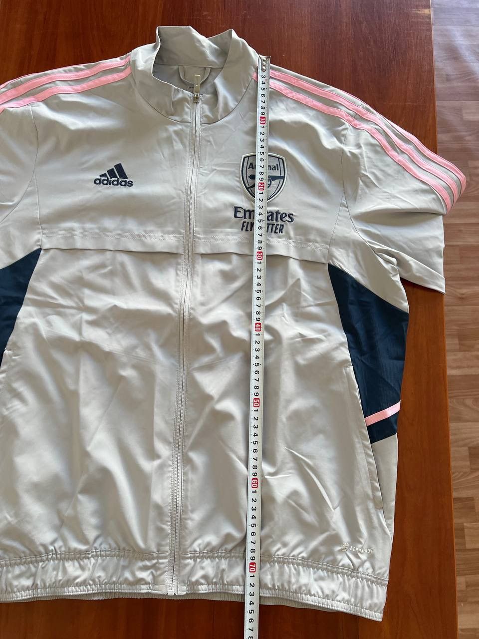 Adidas 2022/23 ARSENAL FC PRESENTATION MENS SOCCER FOOTBALL JACKET Size US L / EU 52-54 / 3 - 16 Thumbnail