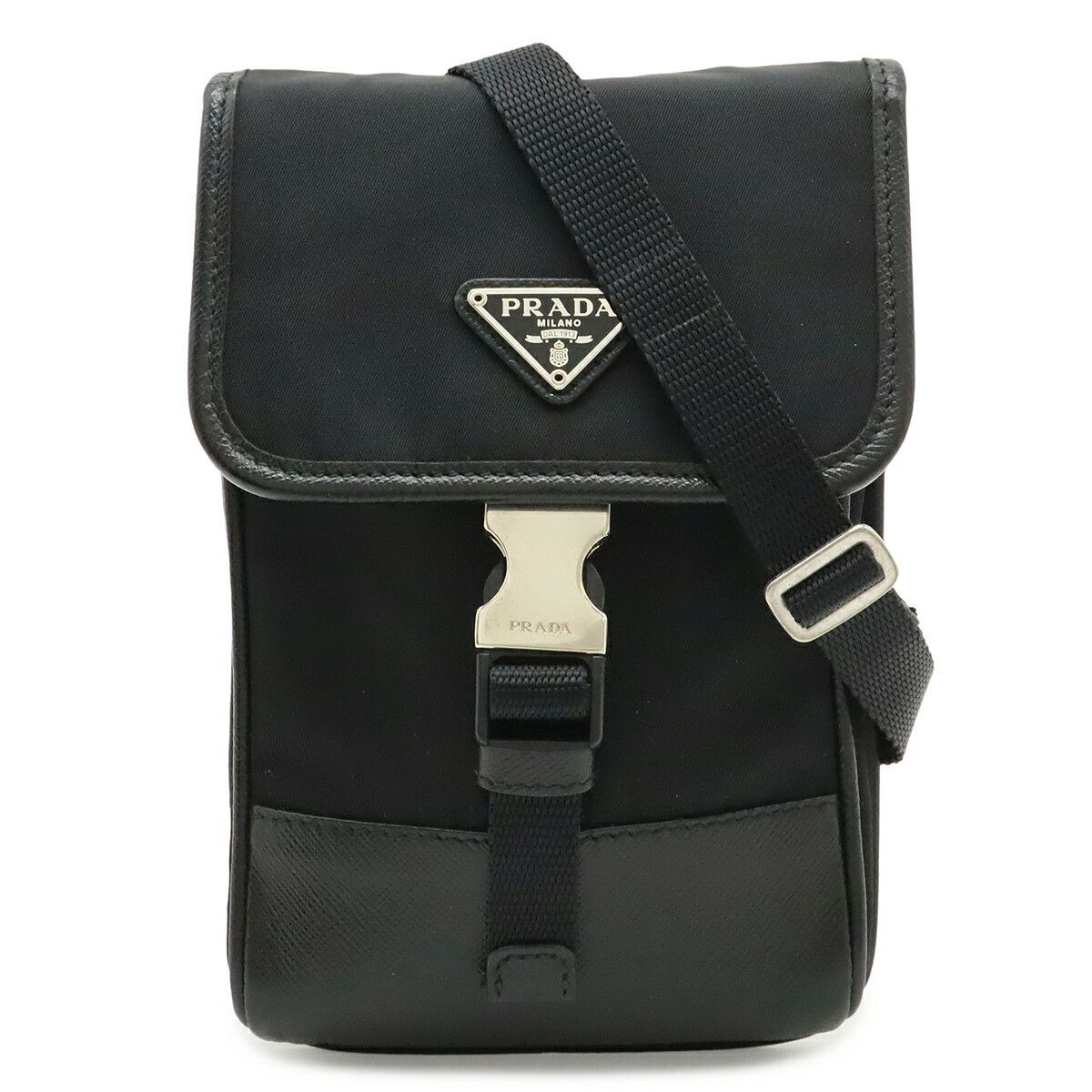 Prada Prada Prada Nylon Smartphone Shoulder Bag Textile Phonecase 2ZH109 DUTY FREE for USA Size ONE SIZE - 1 Thumbnail