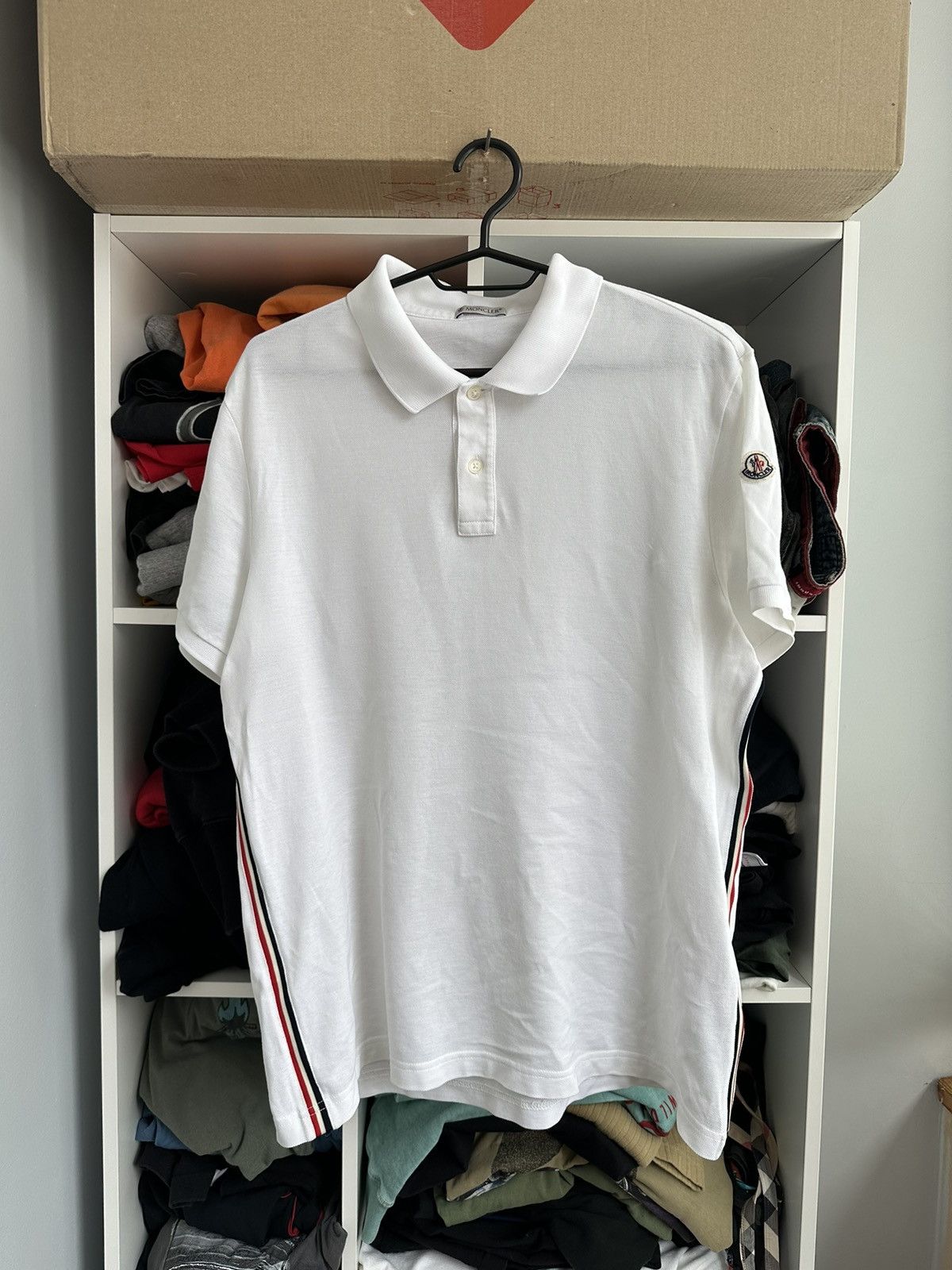 Moncler 🔥VINTAGE MONCLER MAGLIA POLO MANICA CORTA🔥 Size US L / EU 52-54 / 3 - 1 Thumbnail
