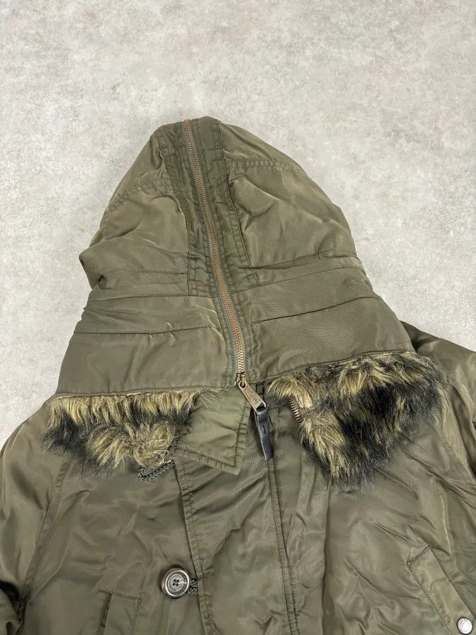 Dolce & Gabbana AW2003 Dolce & Gabbana Military Green Hooded Long Aviator Jacket Size US M / EU 48-50 / 2 - 8 Thumbnail