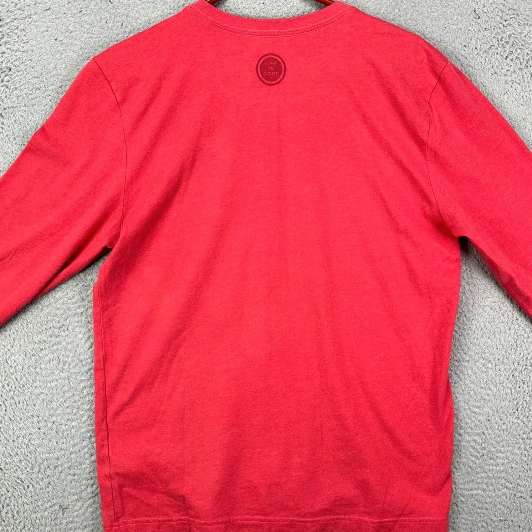 Life is Good Life is Good Crusher T-Shirt Men Medium Red Graphic What Wrong With This Pitcher Shirt Mens Medium Red Graphic Print Breather Crew Neck Size US M / EU 48-50 / 2 - 3 Thumbnail