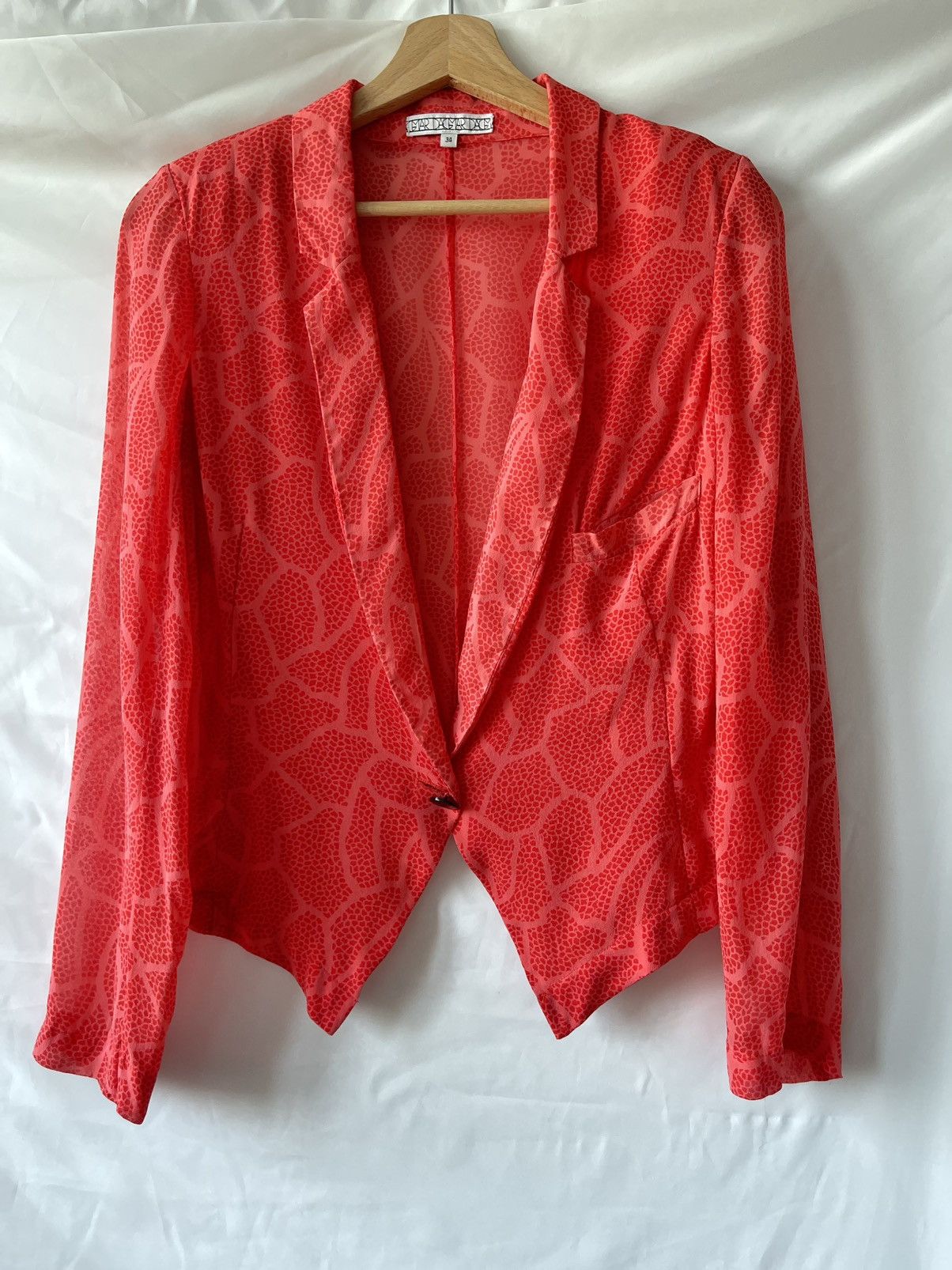 Swedish brand DAGMAR XS 34 coral silk jacket