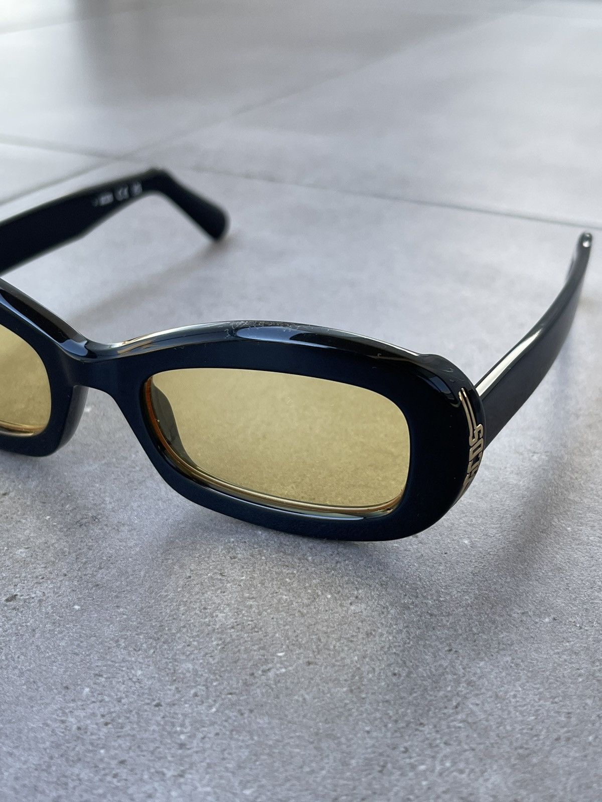 GCDS !DS! SS23 GCDS GD0027 01E Oval Black Sunglasses Size ONE SIZE - 7 Thumbnail