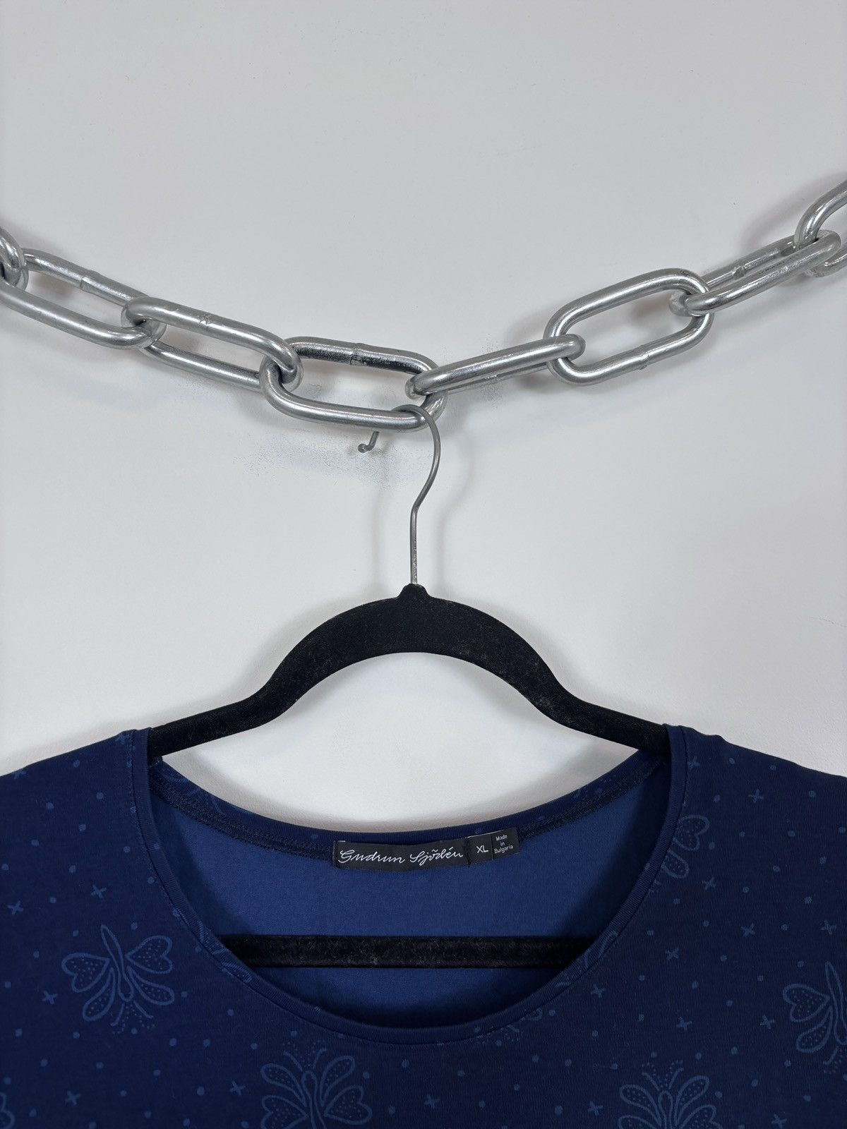 Gudrun Sjoden Gudrun Sjoden Women’s Blue Dotted Butterfly Long Sleeve Tee Size XL / US 12-14 / IT 48-50 - 4 Thumbnail