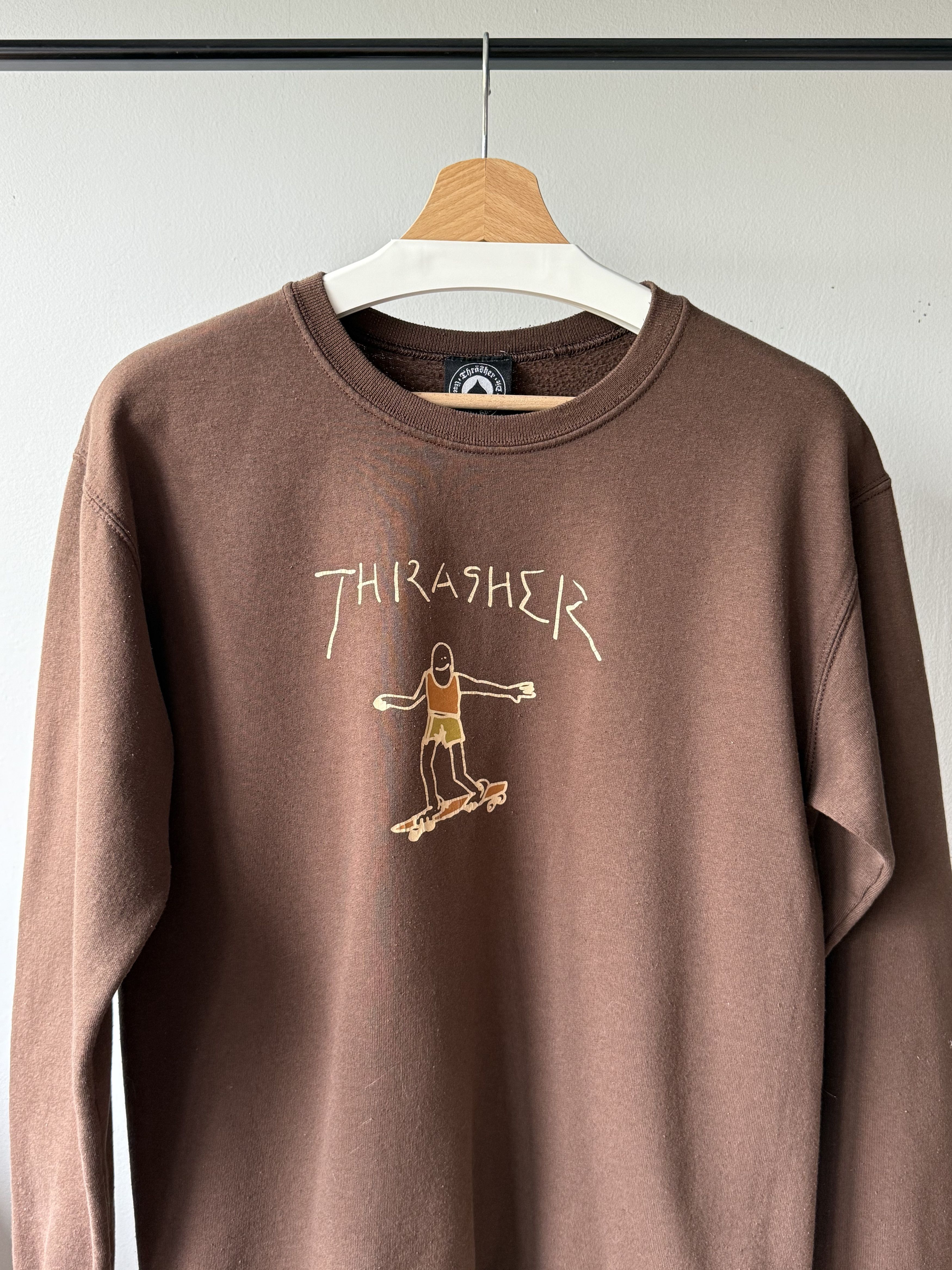 Thrasher Thrasher Gonz Logo Crew Brown Dark Chocolate L/S Sweatshirt Size US S / EU 44-46 / 1 - 3 Thumbnail