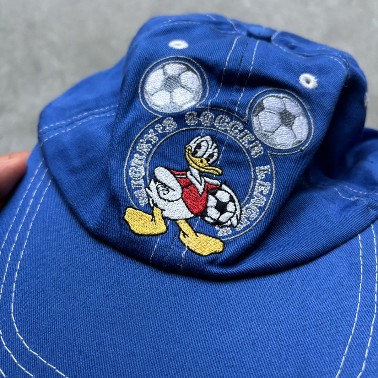 Disney × Mickey Mouse × Vintage vintage 90s MICKEY MOUSE WORLD Donald Duck Disney Soccer hat Size ONE SIZE - 2 Thumbnail