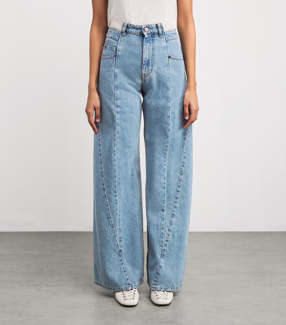 Maison Margiela oc11z0925 Cut-Out-Waist Straight Jeans in Blue Size 34" / US 12 / IT 48 - 2 Thumbnail