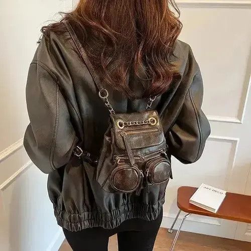 VIBE Mini Size PU Leather Bag Size ONE SIZE - 1 Thumbnail