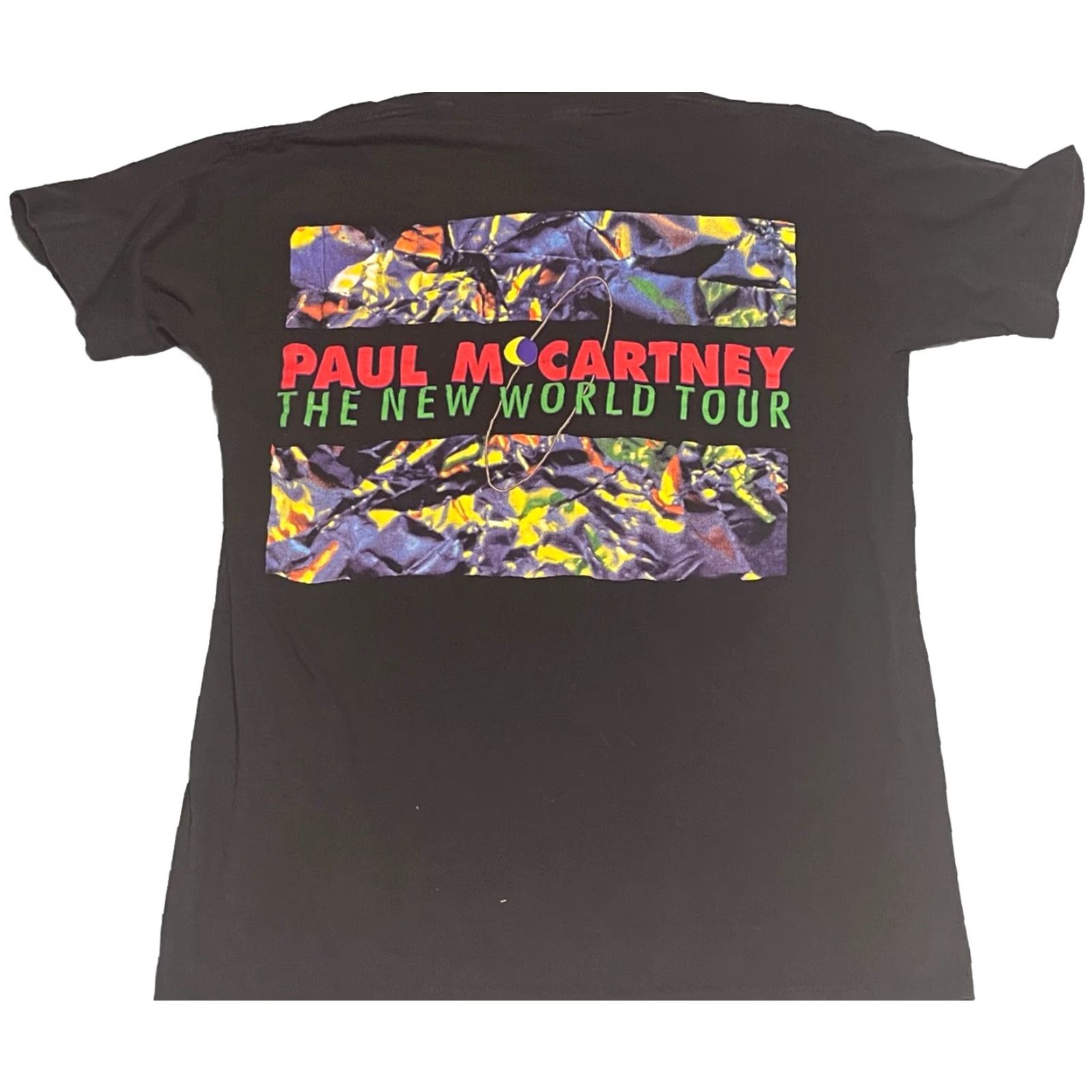 Vintage VINTAGE Paul McCartney Shirt Men Black Tee Band New World Tour Single Stitch Size US M / EU 48-50 / 2 - 2 Thumbnail