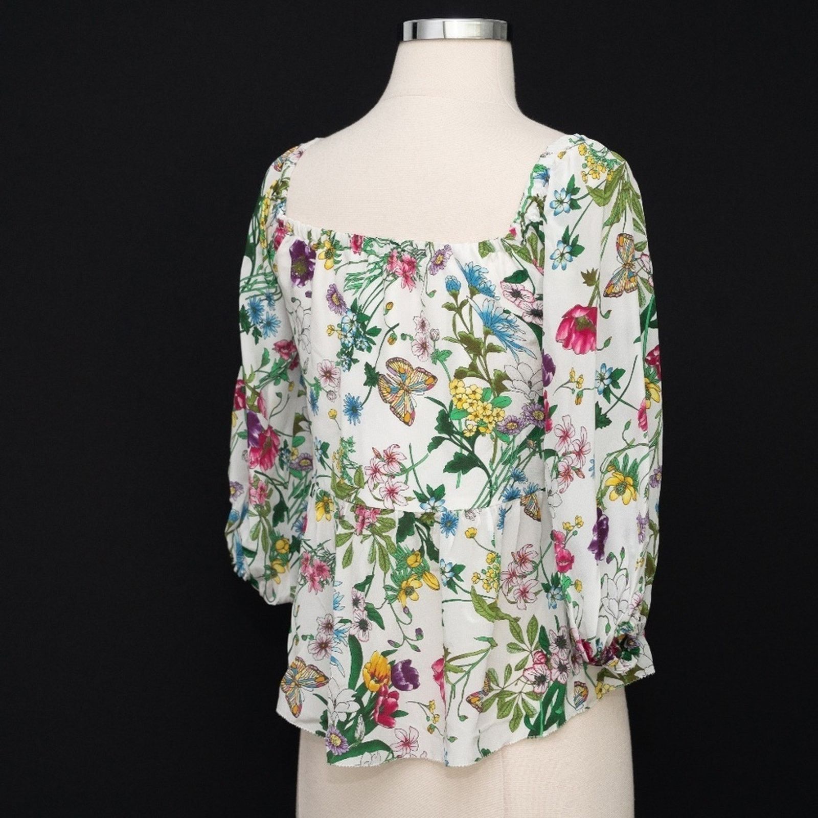 L'AGENCE L'Agence. Elena Floral Top. Size S / US 4 / IT 40 - 7 Thumbnail