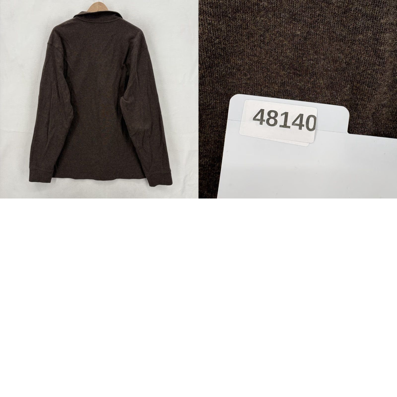 Polo Ralph Lauren Polo Ralph Lauren Sweater Mens XL Brown 1/4 Zip Mock Neck Pullover Estate Rib Shirt Size US XL / EU 56 / 4 - 9 Thumbnail