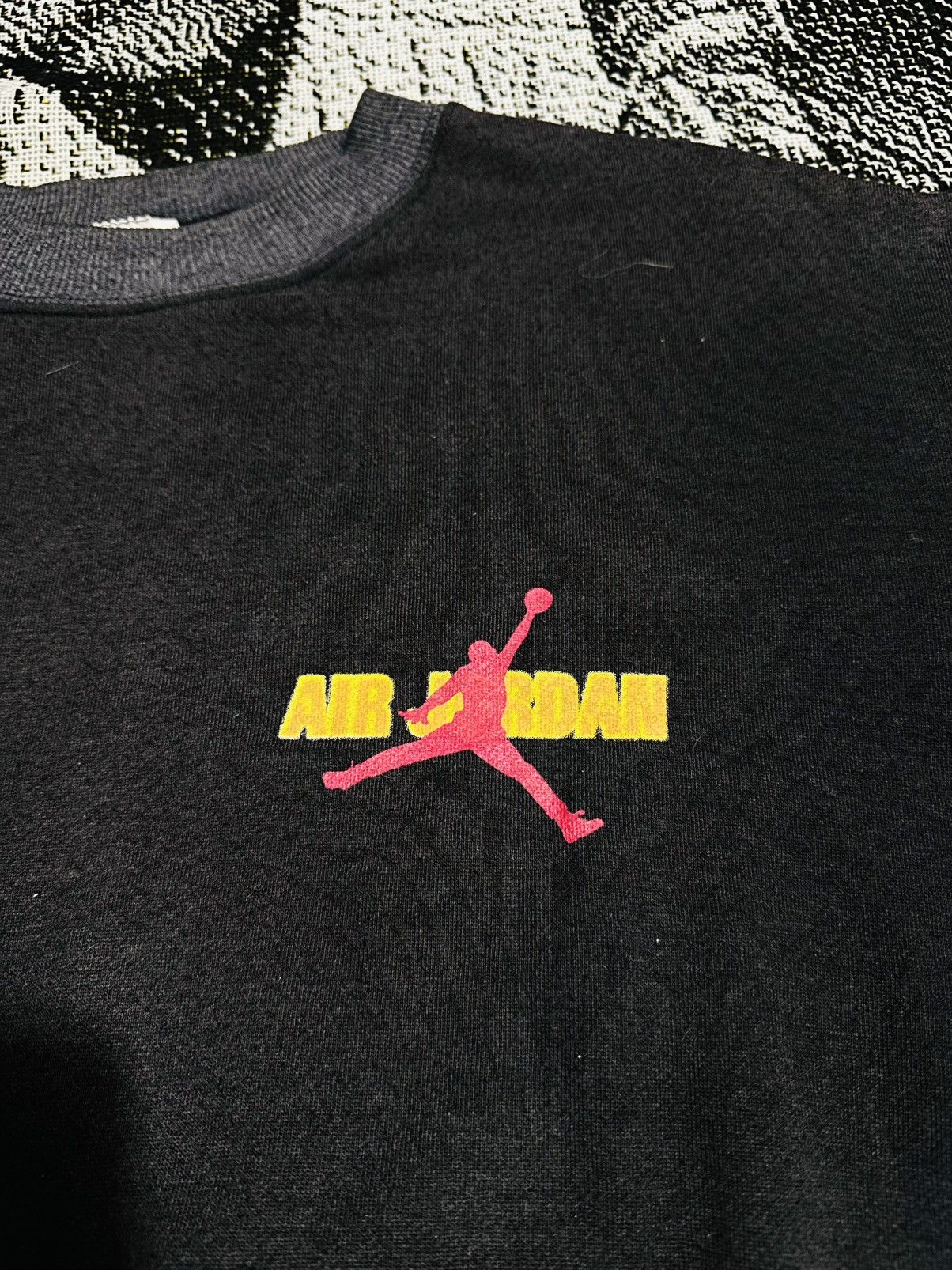 Nike Vintage 90s Nike Air Jordan Sweatshirt Size US L / EU 52-54 / 3 - 3 Thumbnail