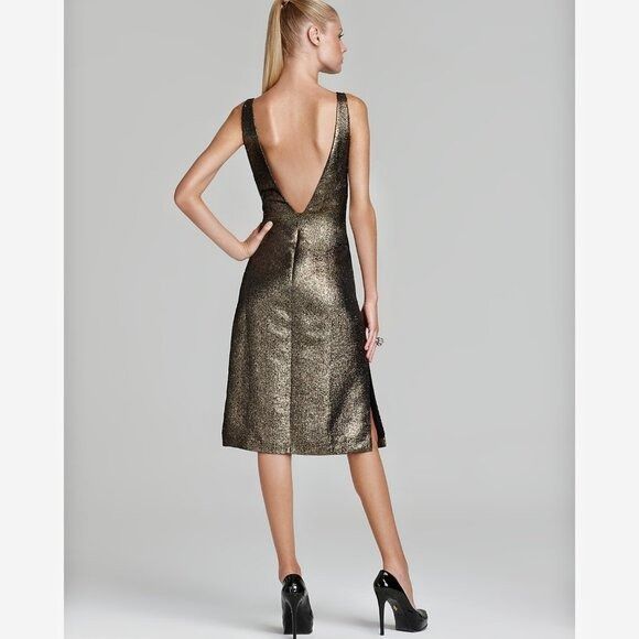 Diane von Furstenberg NWT Diane von Furstenberg Runway Metallic Backless Chastity Size M / US 6-8 / IT 42-44 - 11 Thumbnail