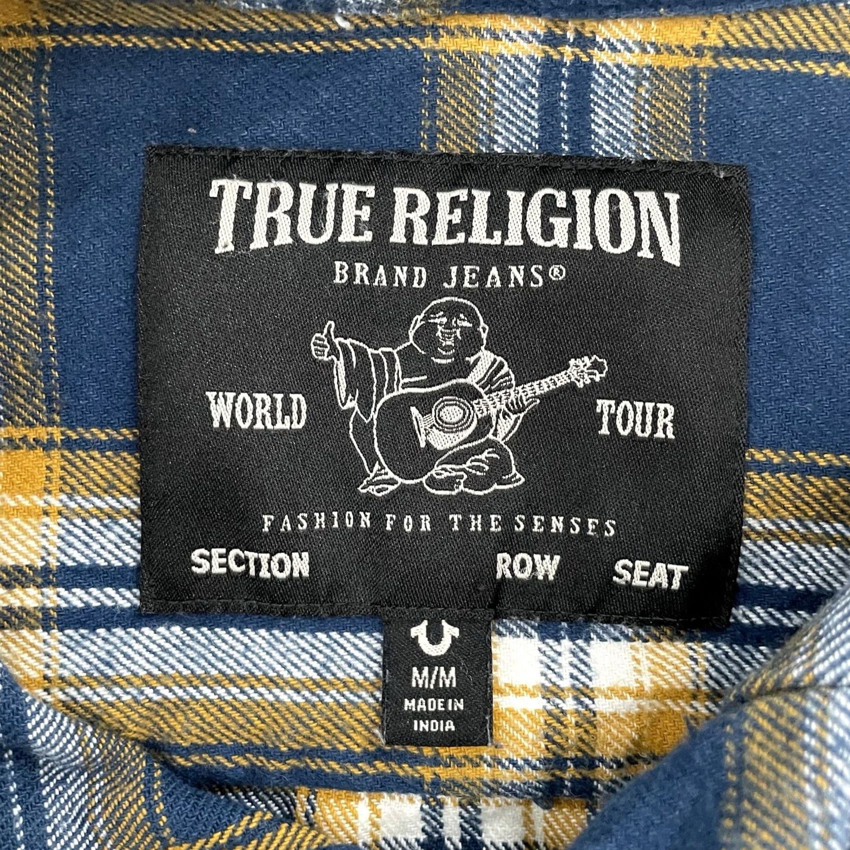True Religion True Religion Shacket Adult Medium Plaid Flannel Button Up Workwear Logo Mens M Size US M / EU 48-50 / 2 - 6 Thumbnail